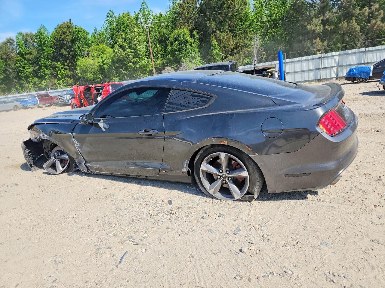 2015 Ford Mustang Gray vin: 1FA6P8AMXF5309675