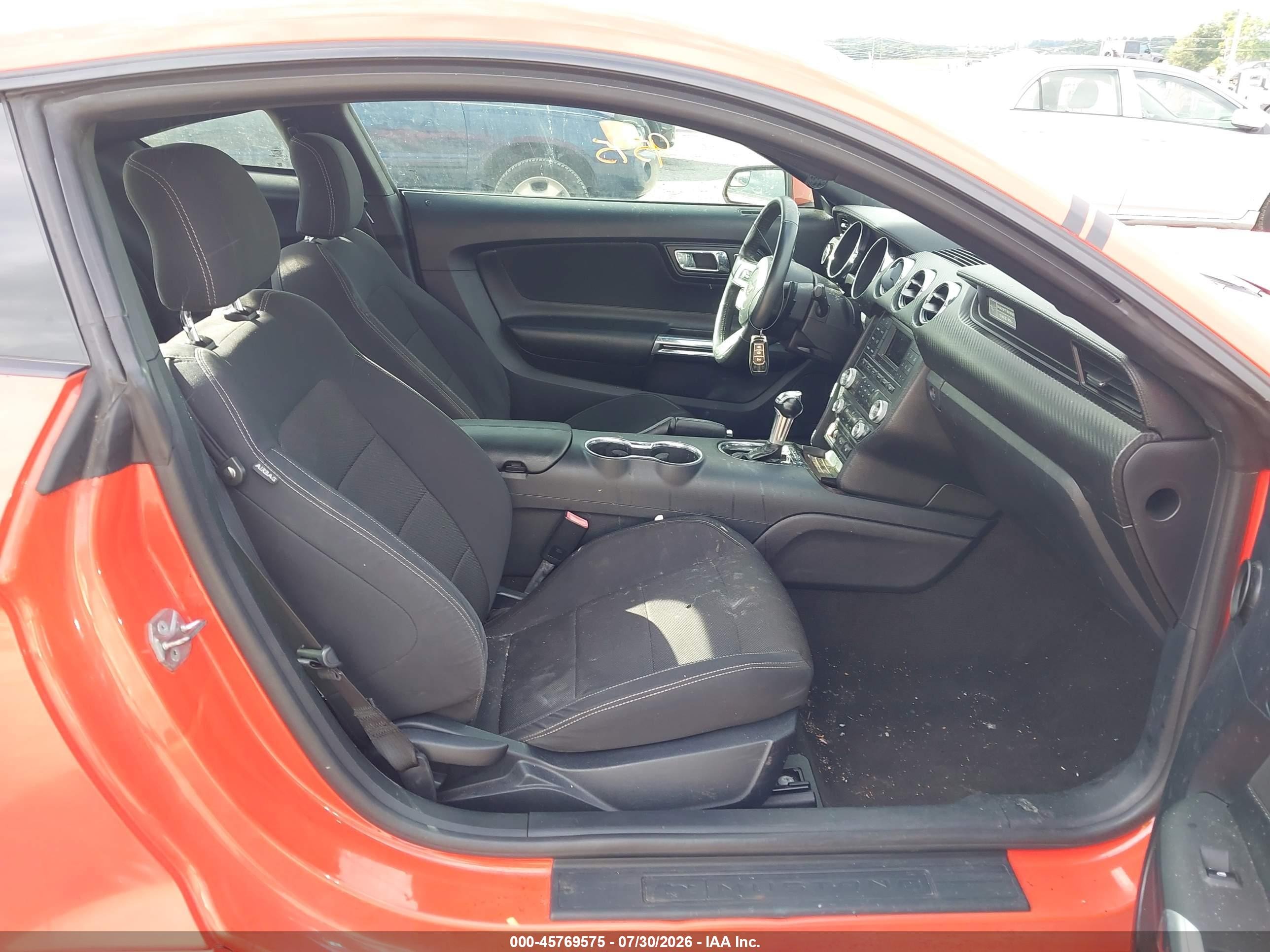 2015 Ford Mustang V6 Orange vin: 1FA6P8AMXF5396901
