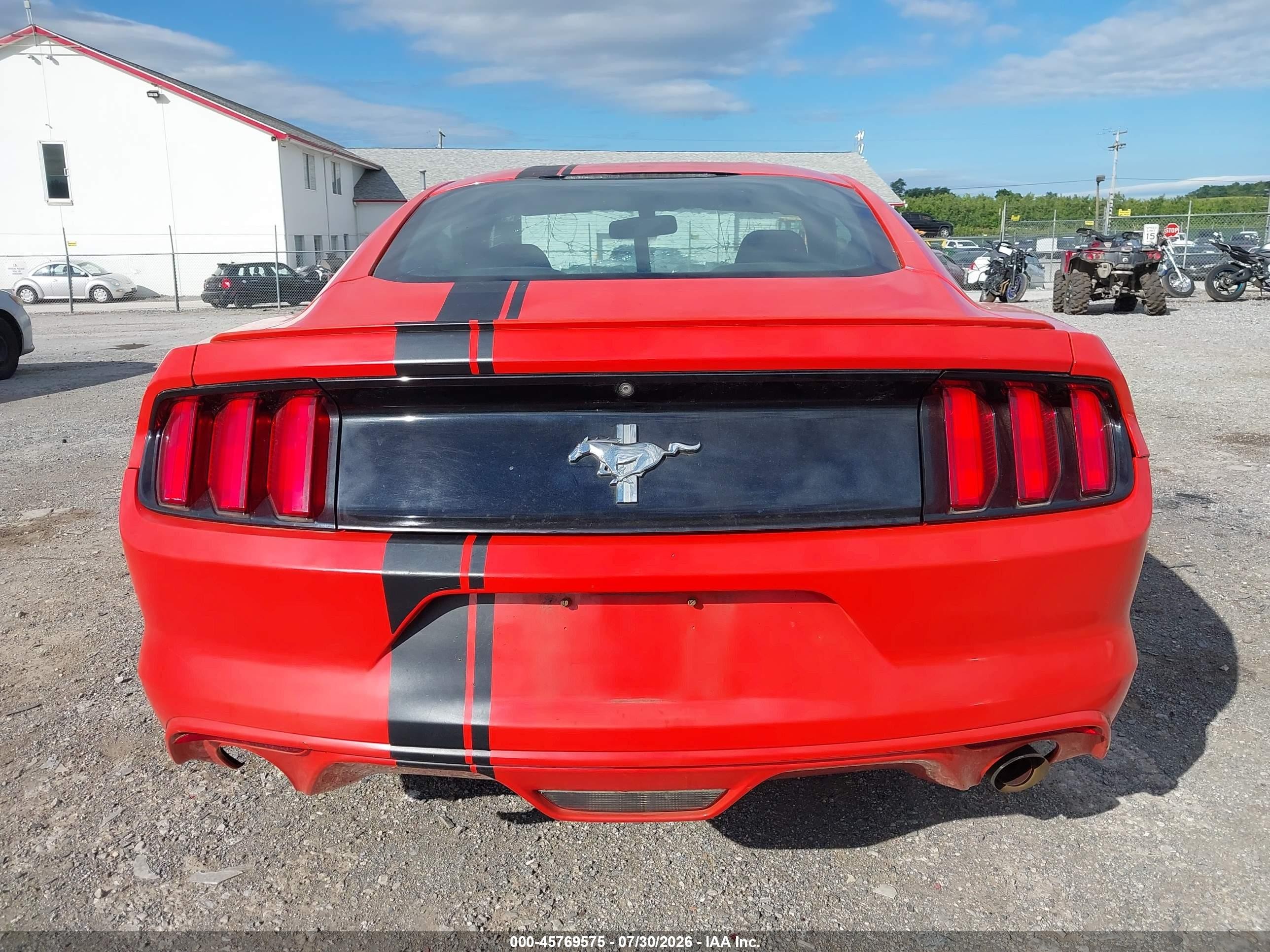 2015 Ford Mustang V6 Orange vin: 1FA6P8AMXF5396901