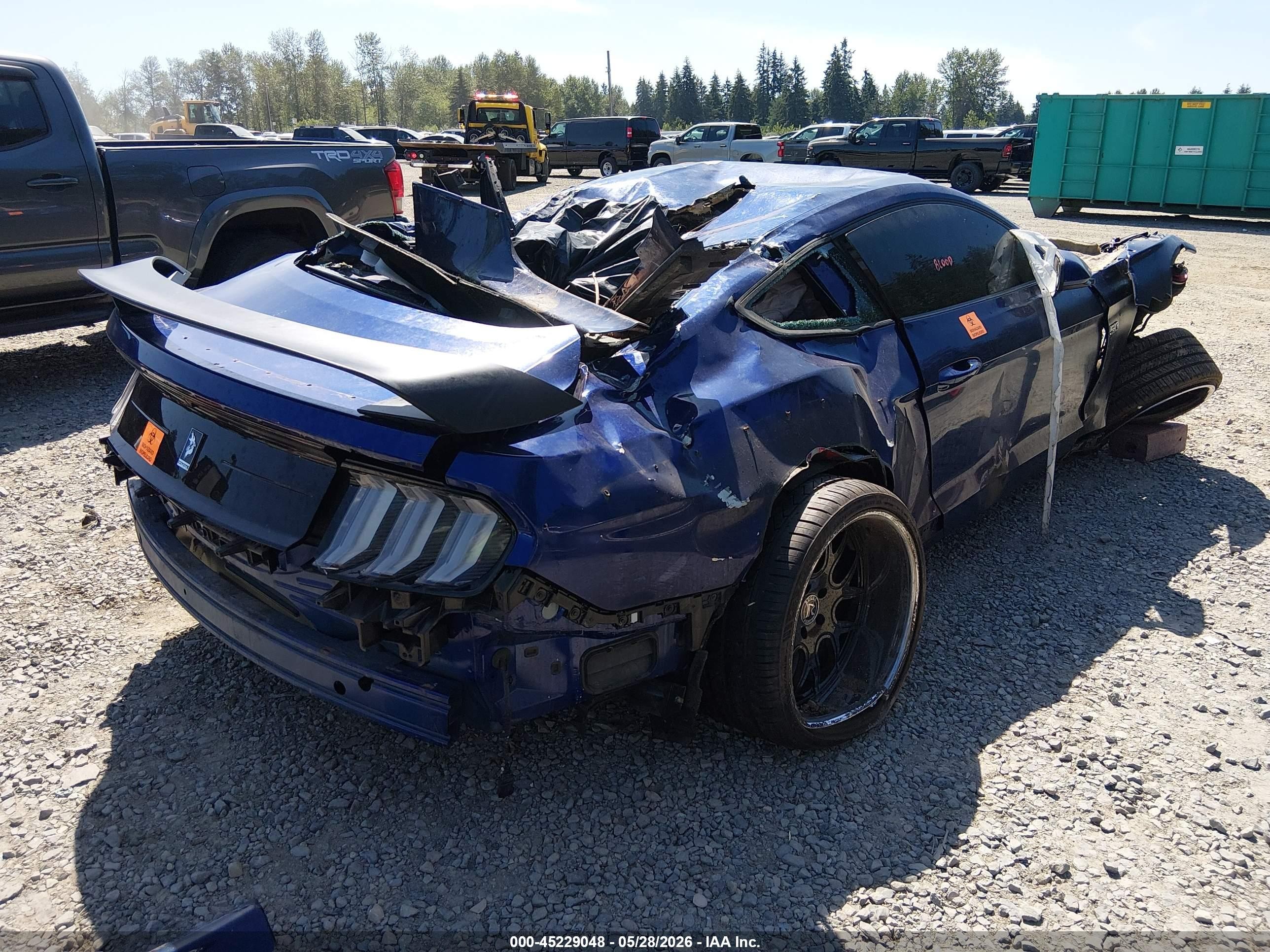 2015 Ford Mustang V6 Blue vin: 1FA6P8AMXF5400140