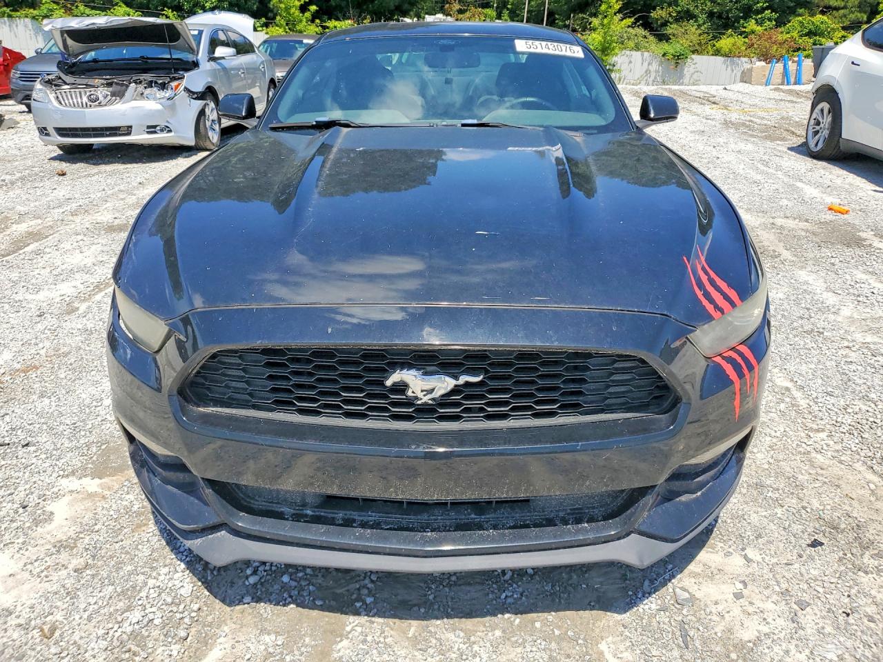 2015 Ford Mustang Black vin: 1FA6P8AMXF5402308