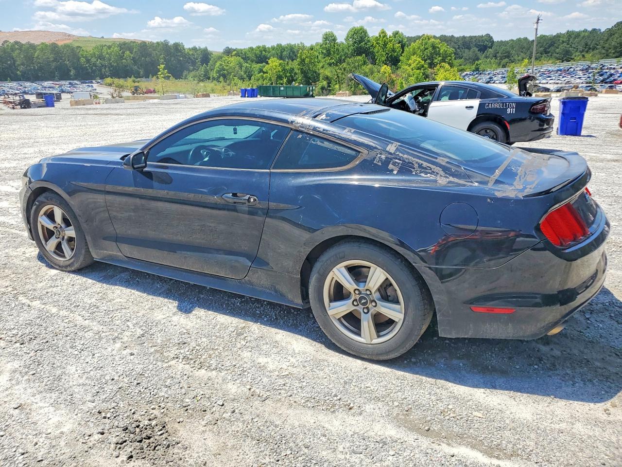 2015 Ford Mustang Black vin: 1FA6P8AMXF5402308