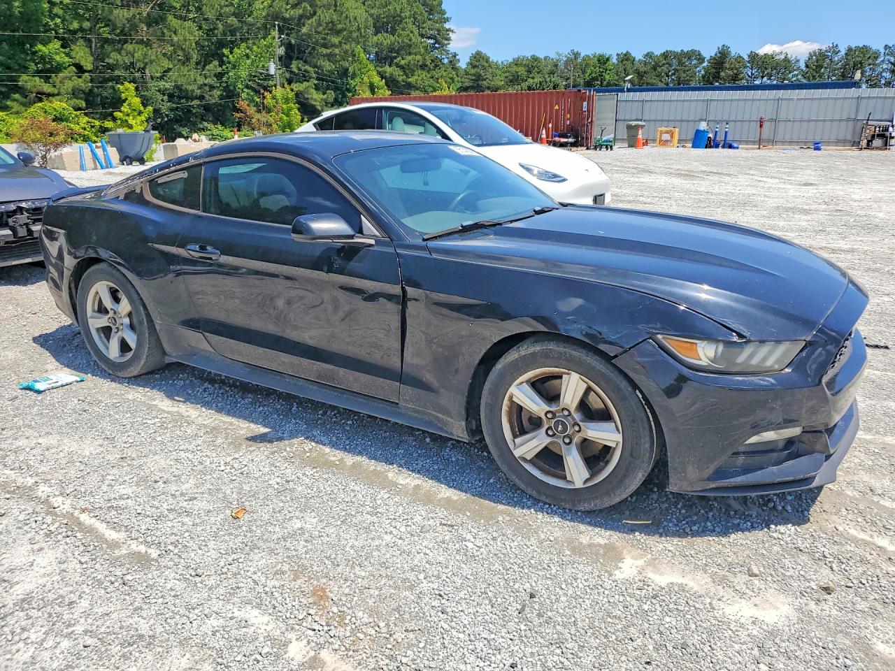 2015 Ford Mustang Black vin: 1FA6P8AMXF5402308