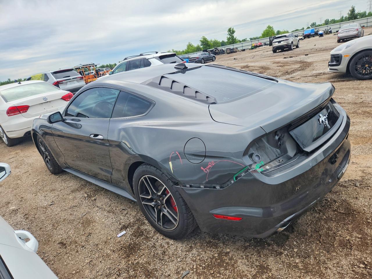 2015 Ford Mustang Gray vin: 1FA6P8AMXF5427371