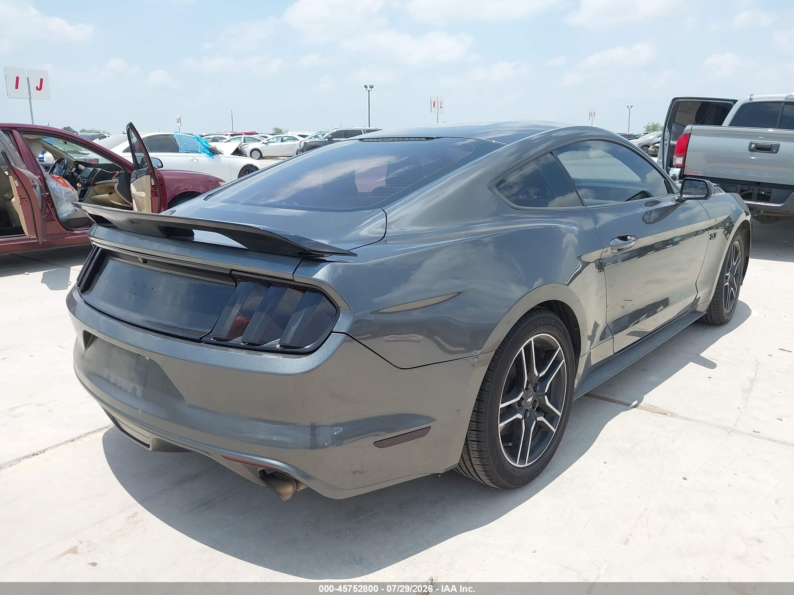 2016 Ford Mustang V6 Gray vin: 1FA6P8AMXG5278882