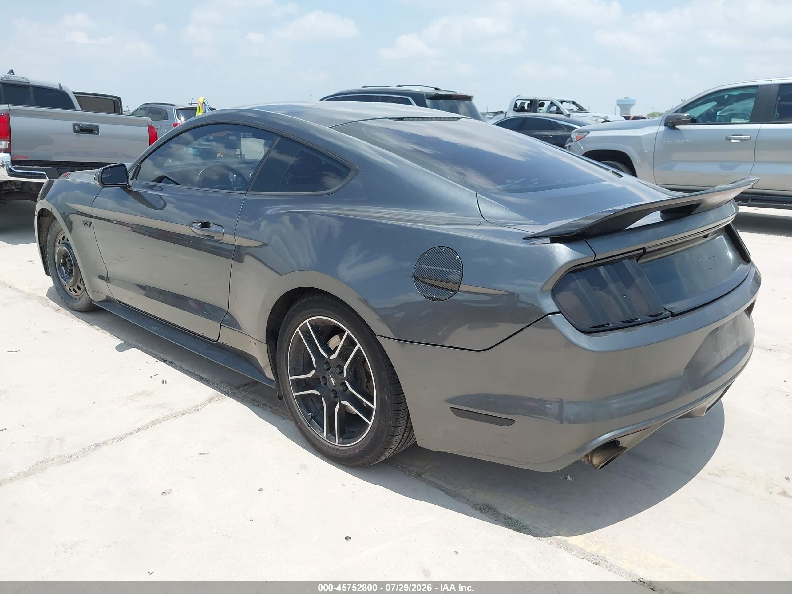 2016 Ford Mustang V6 Gray vin: 1FA6P8AMXG5278882
