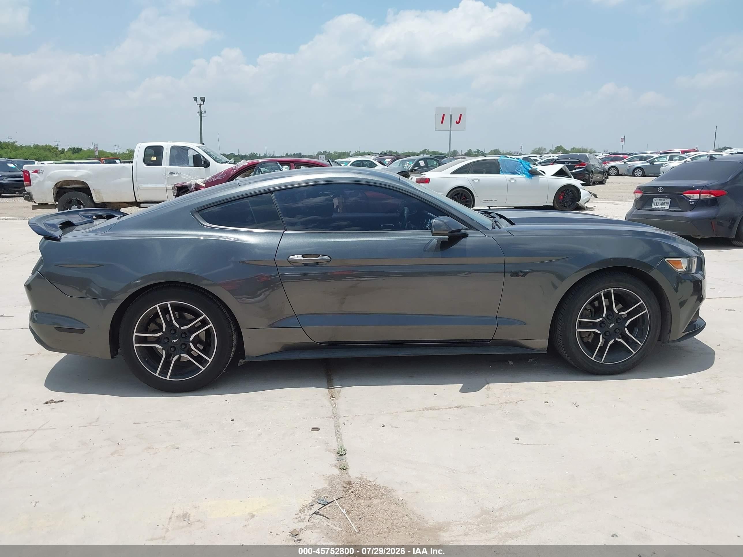 2016 Ford Mustang V6 Gray vin: 1FA6P8AMXG5278882