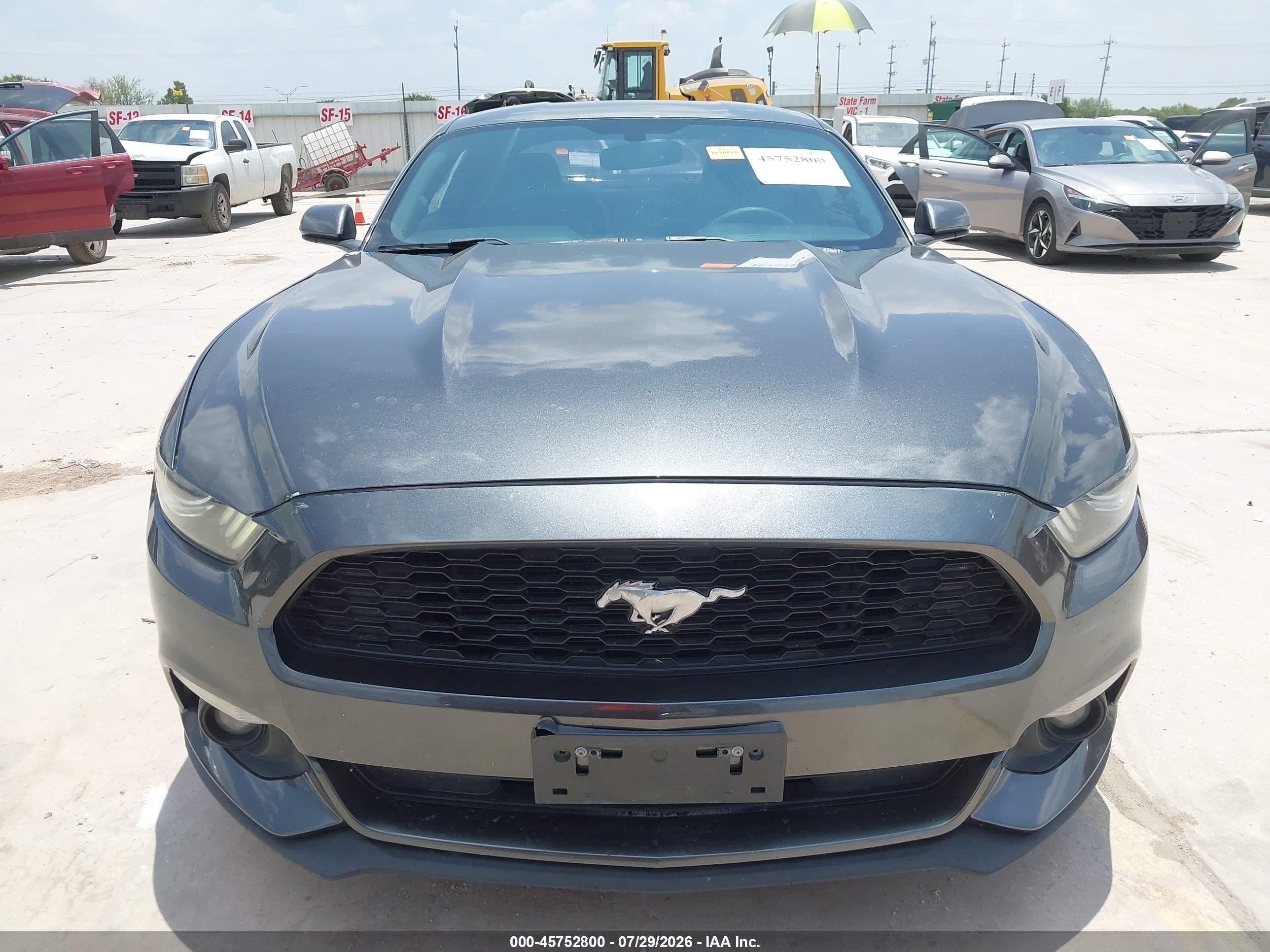 2016 Ford Mustang V6 Gray vin: 1FA6P8AMXG5278882