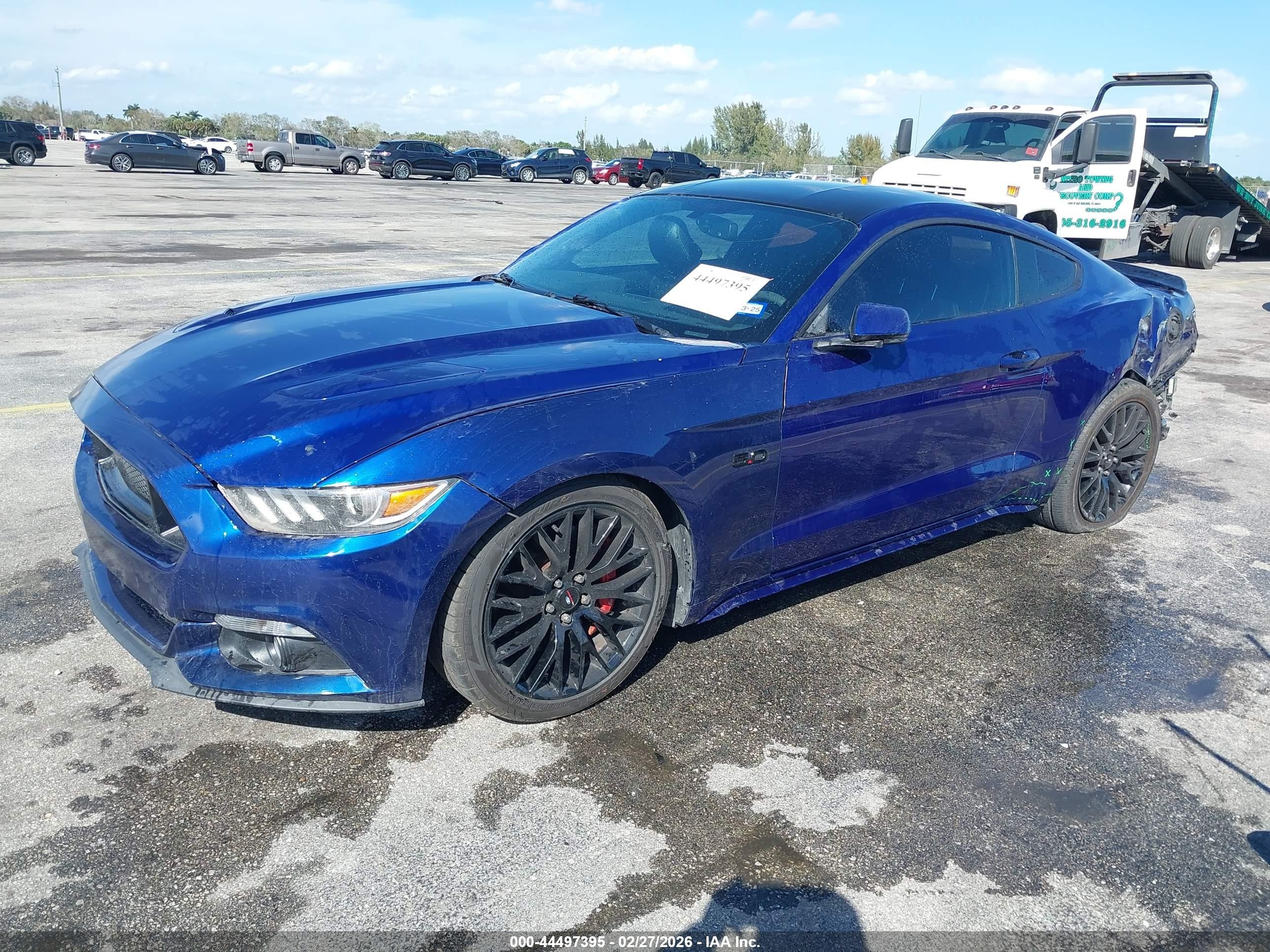 2015 Ford Mustang Gt Premium Dark Blue vin: 1FA6P8CF0F5303608
