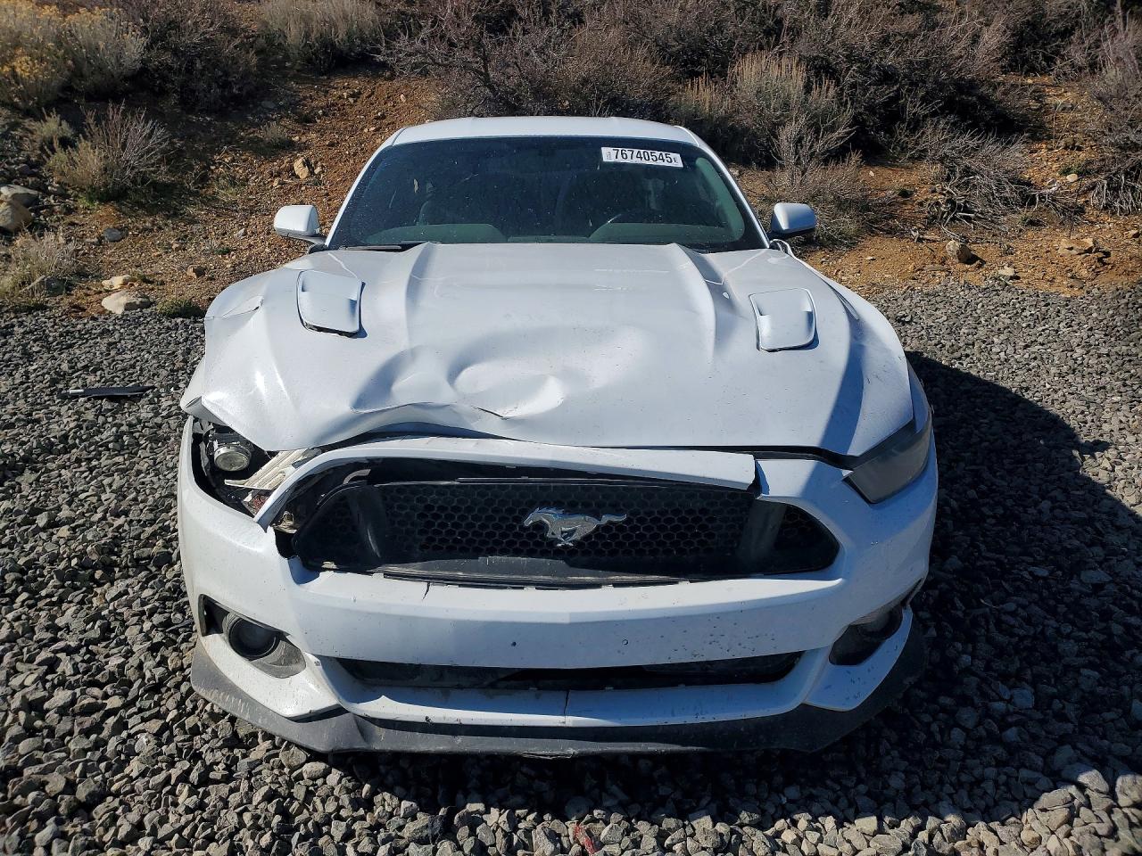 2015 Ford Mustang Gt White vin: 1FA6P8CF0F5339346