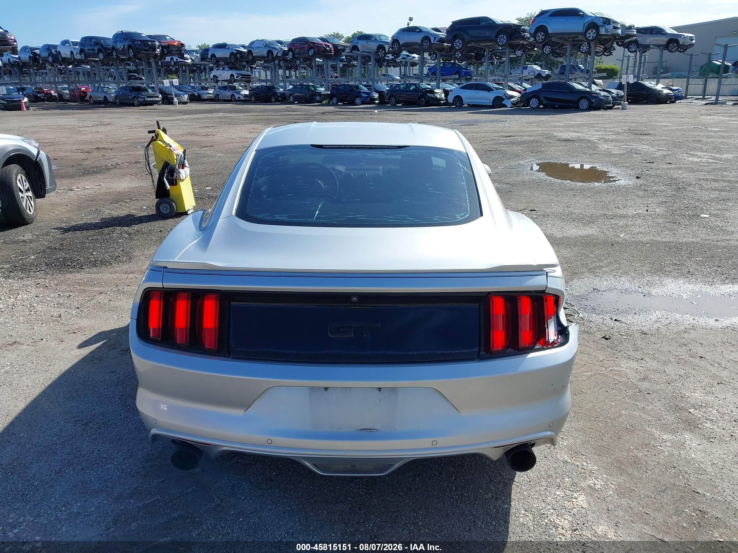 2015 Ford Mustang Gt Silver vin: 1FA6P8CF0F5348001