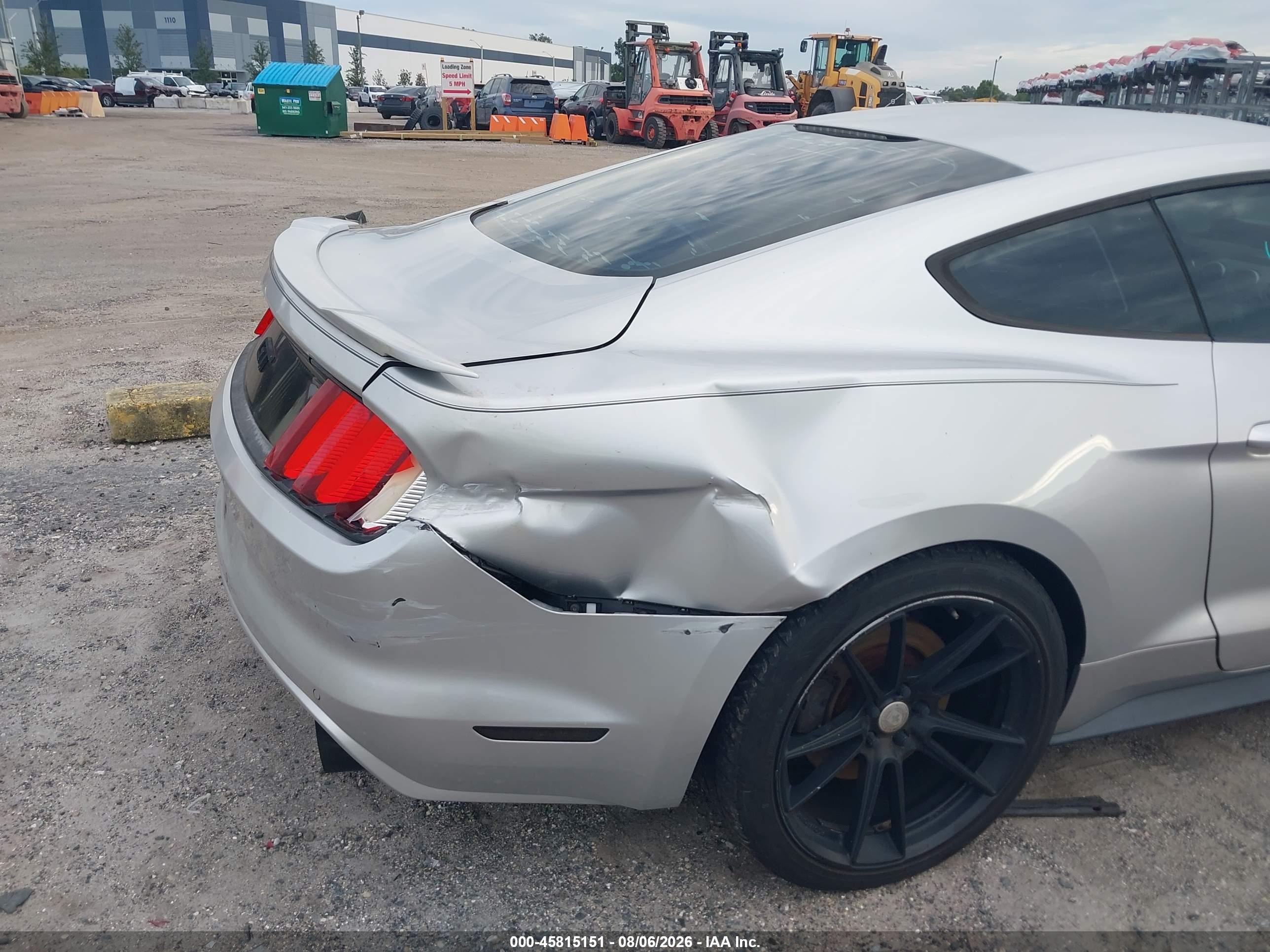 2015 Ford Mustang Gt Silver vin: 1FA6P8CF0F5348001