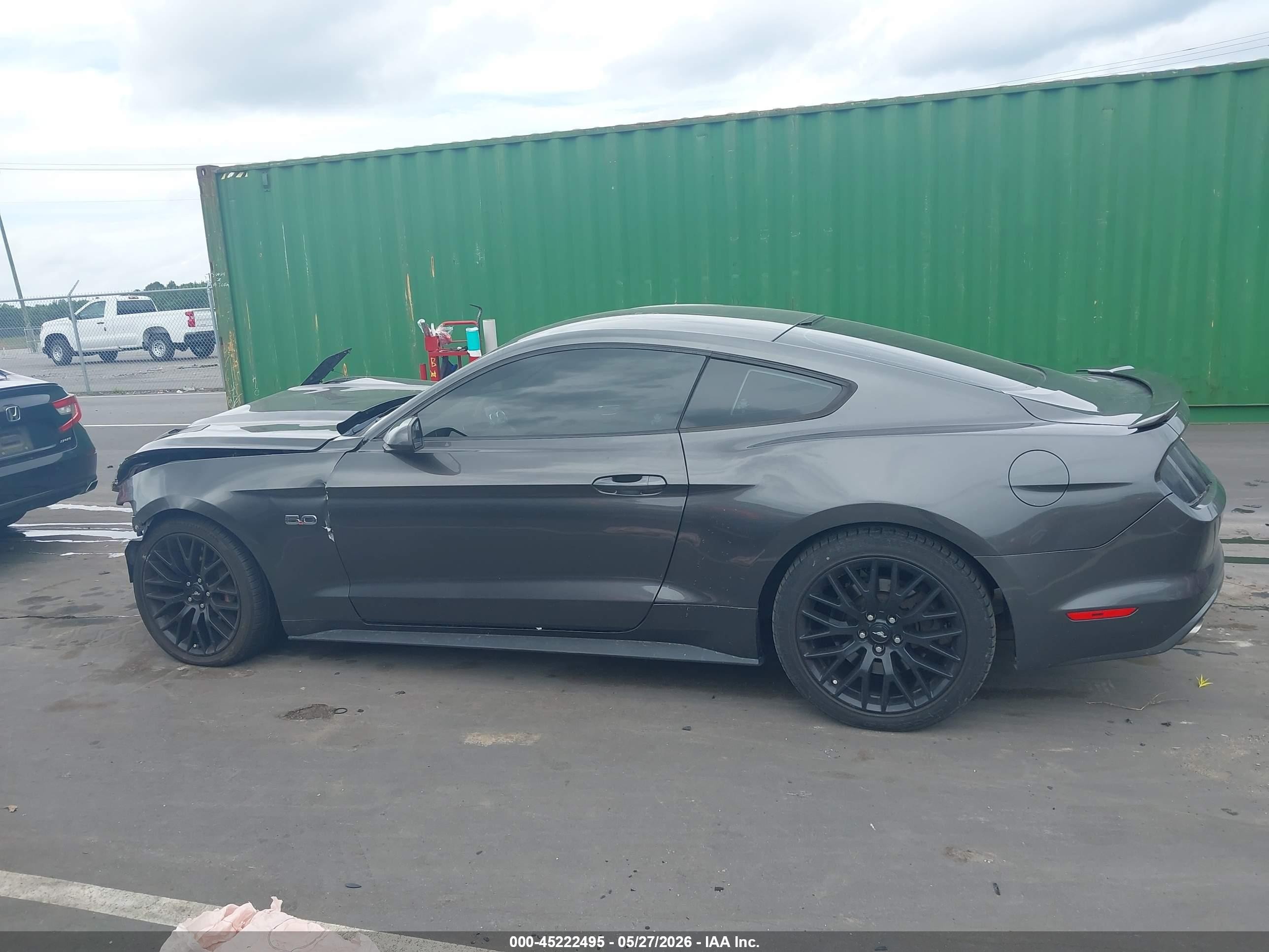 2015 Ford Mustang Gt Зеленый vin: 1FA6P8CF0F5354073