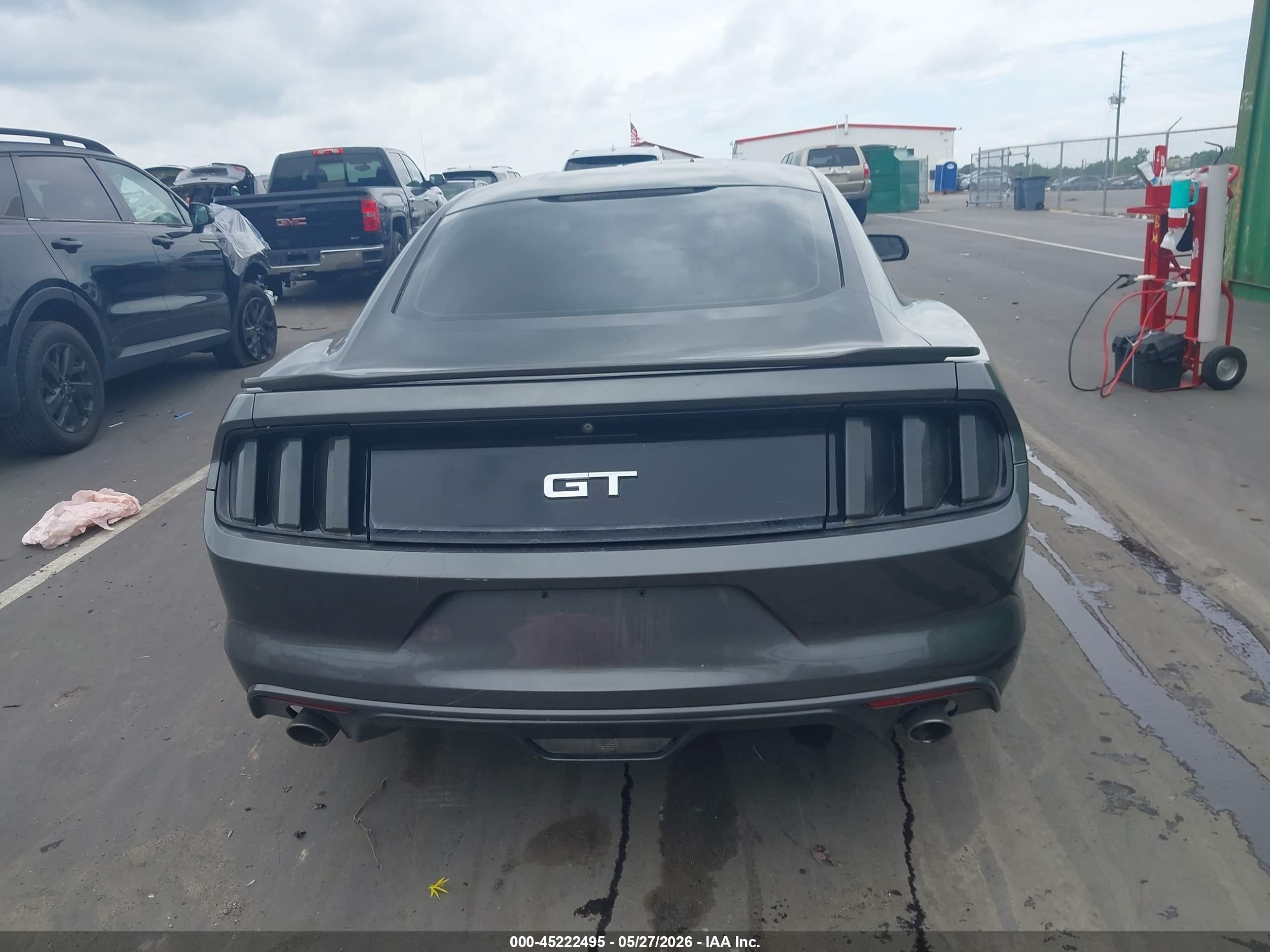 2015 Ford Mustang Gt Зеленый vin: 1FA6P8CF0F5354073