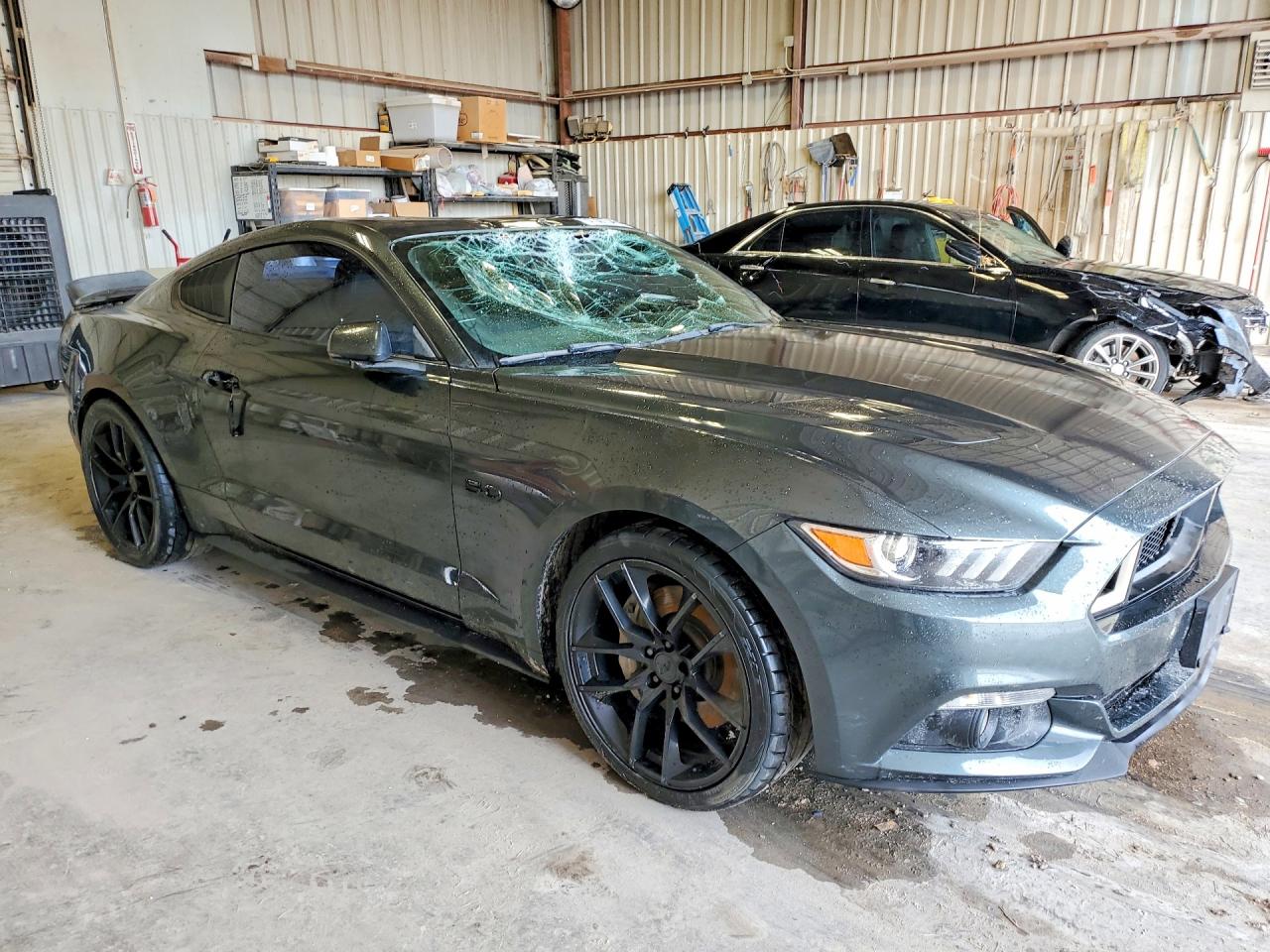 2015 Ford Mustang Gt Green vin: 1FA6P8CF0F5355420