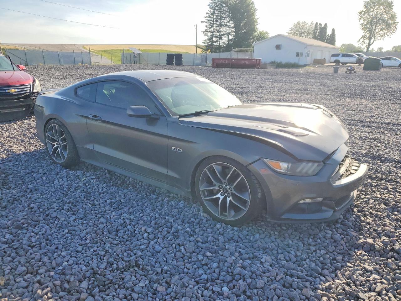 2015 Ford Mustang Gt Gray vin: 1FA6P8CF0F5385761