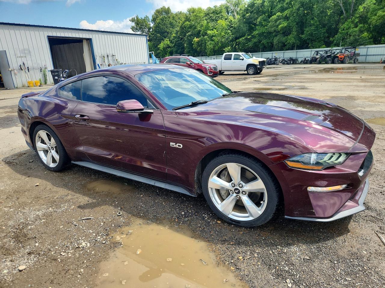 2018 Ford Mustang Gt Maroon vin: 1FA6P8CF0J5114031