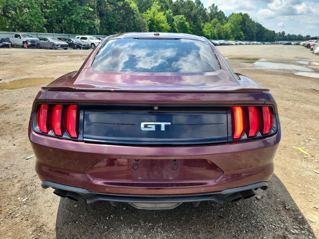 2018 Ford Mustang Gt Maroon vin: 1FA6P8CF0J5114031