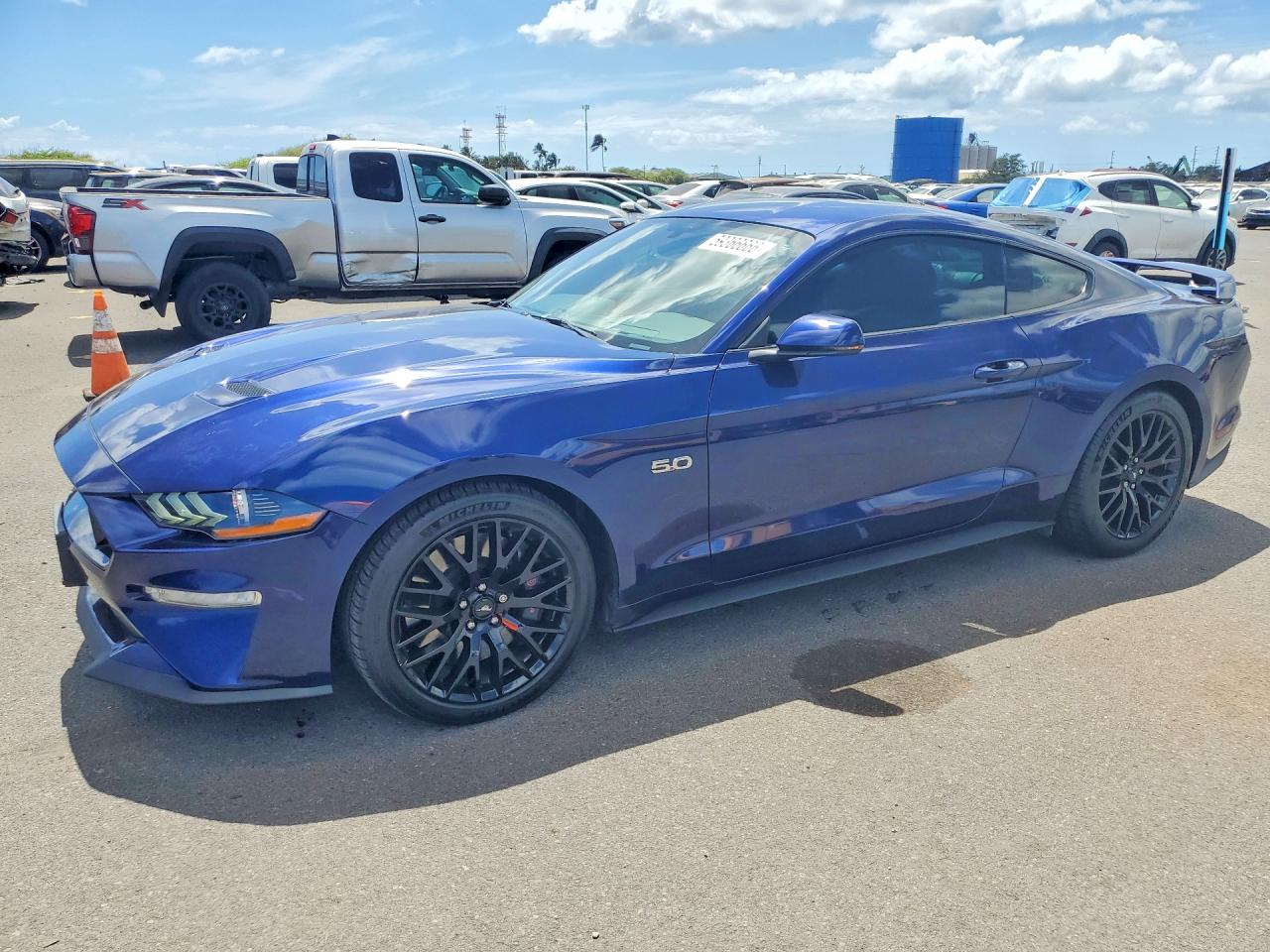 2019 Ford Mustang Gt Blue vin: 1FA6P8CF0K5119229