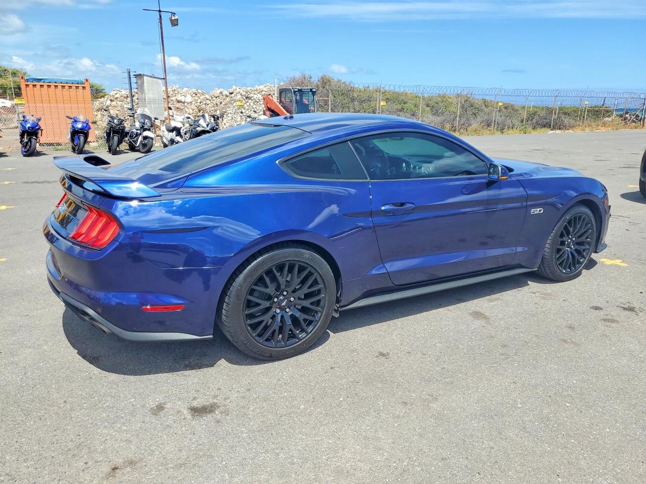 2019 Ford Mustang Gt Blue vin: 1FA6P8CF0K5119229