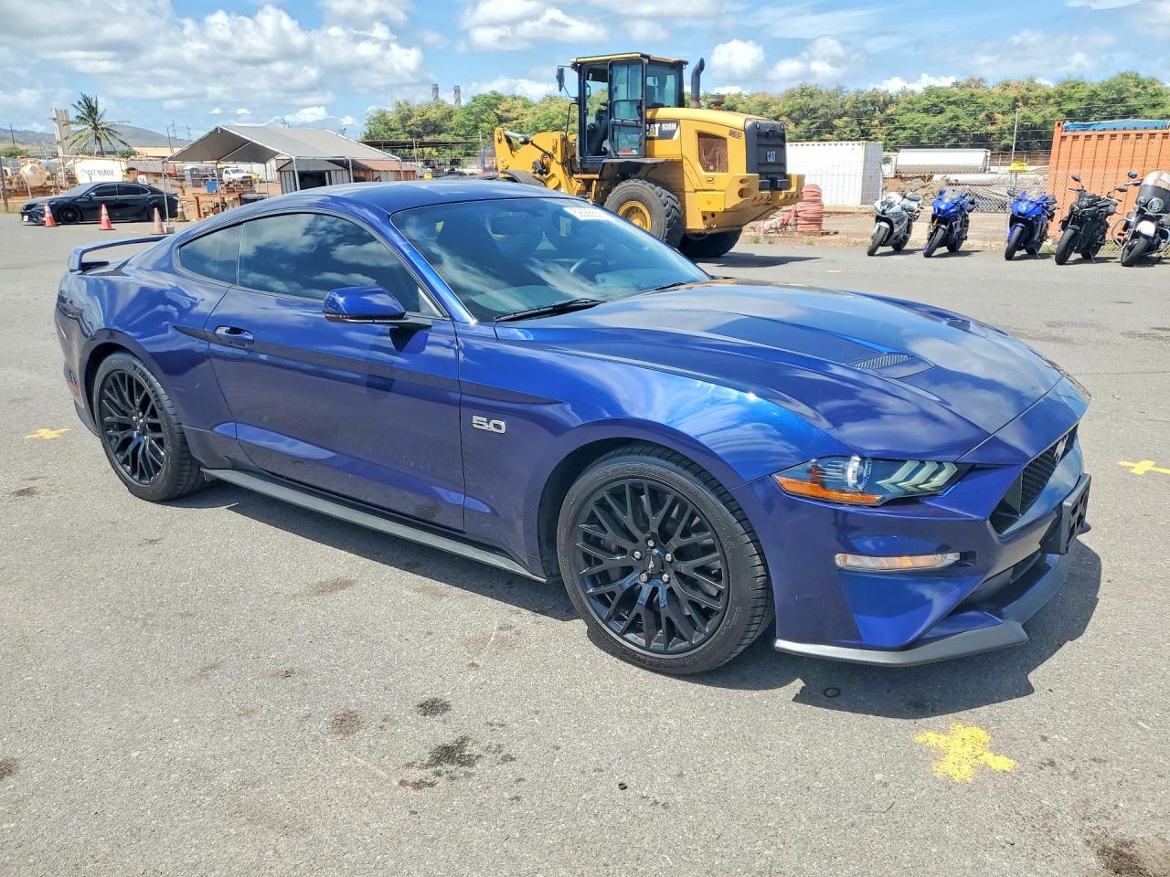 2019 Ford Mustang Gt Blue vin: 1FA6P8CF0K5119229