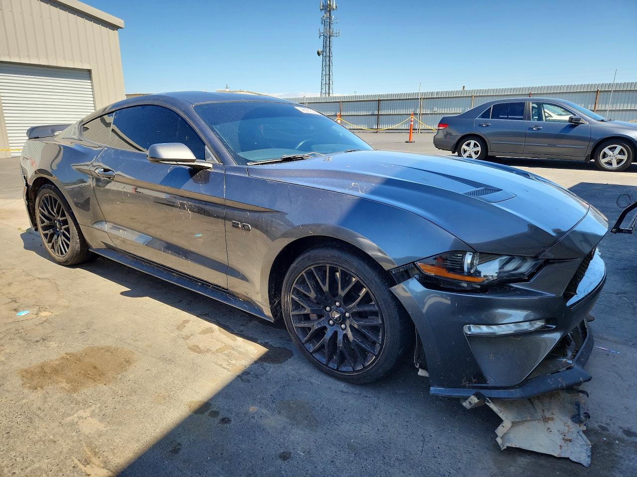 2019 Ford Mustang Gt Угольный vin: 1FA6P8CF0K5125578