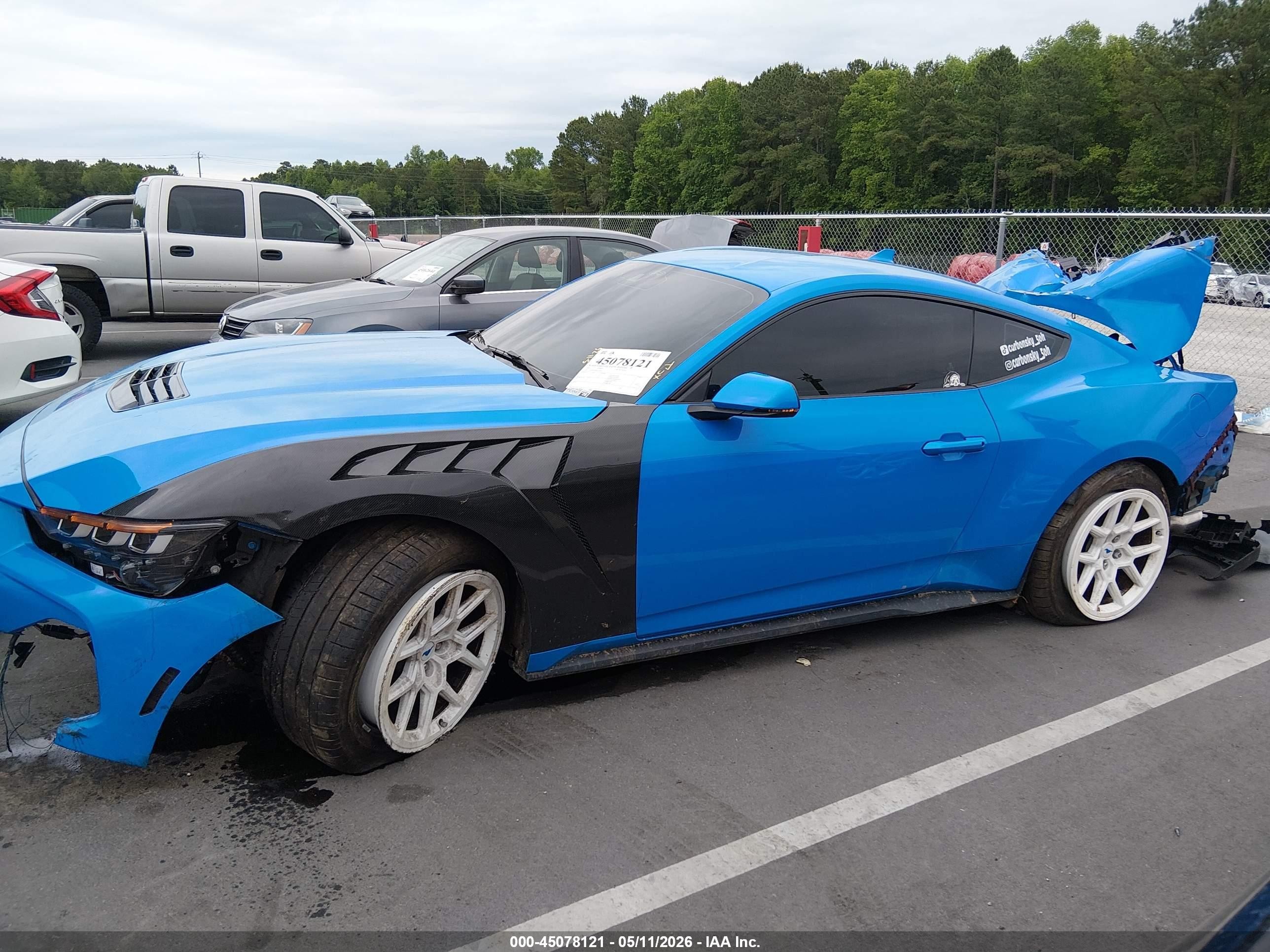 2024 Ford Mustang Gt Premium Fastback Синий vin: 1FA6P8CF0R5415619