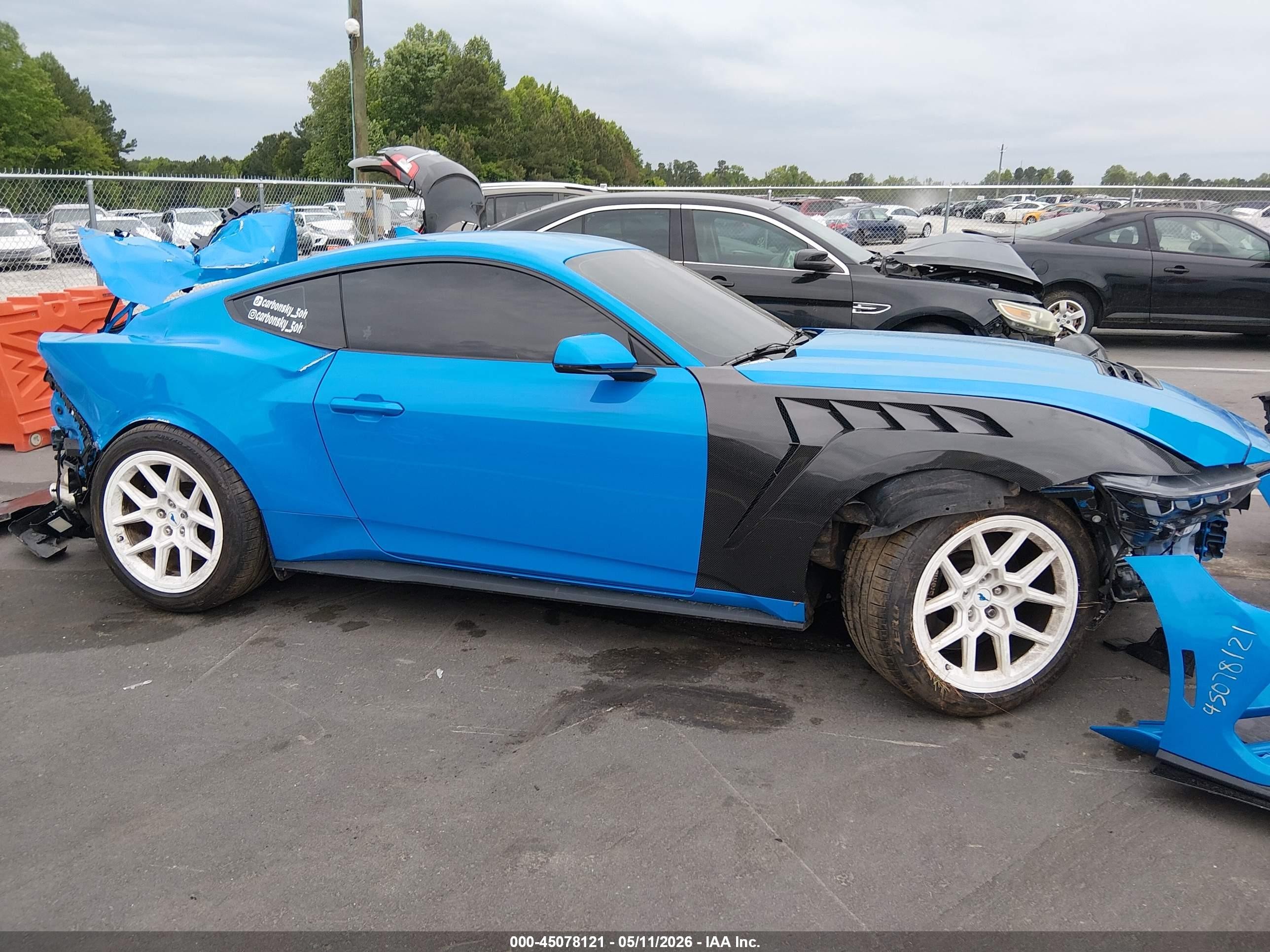 2024 Ford Mustang Gt Premium Fastback Синий vin: 1FA6P8CF0R5415619