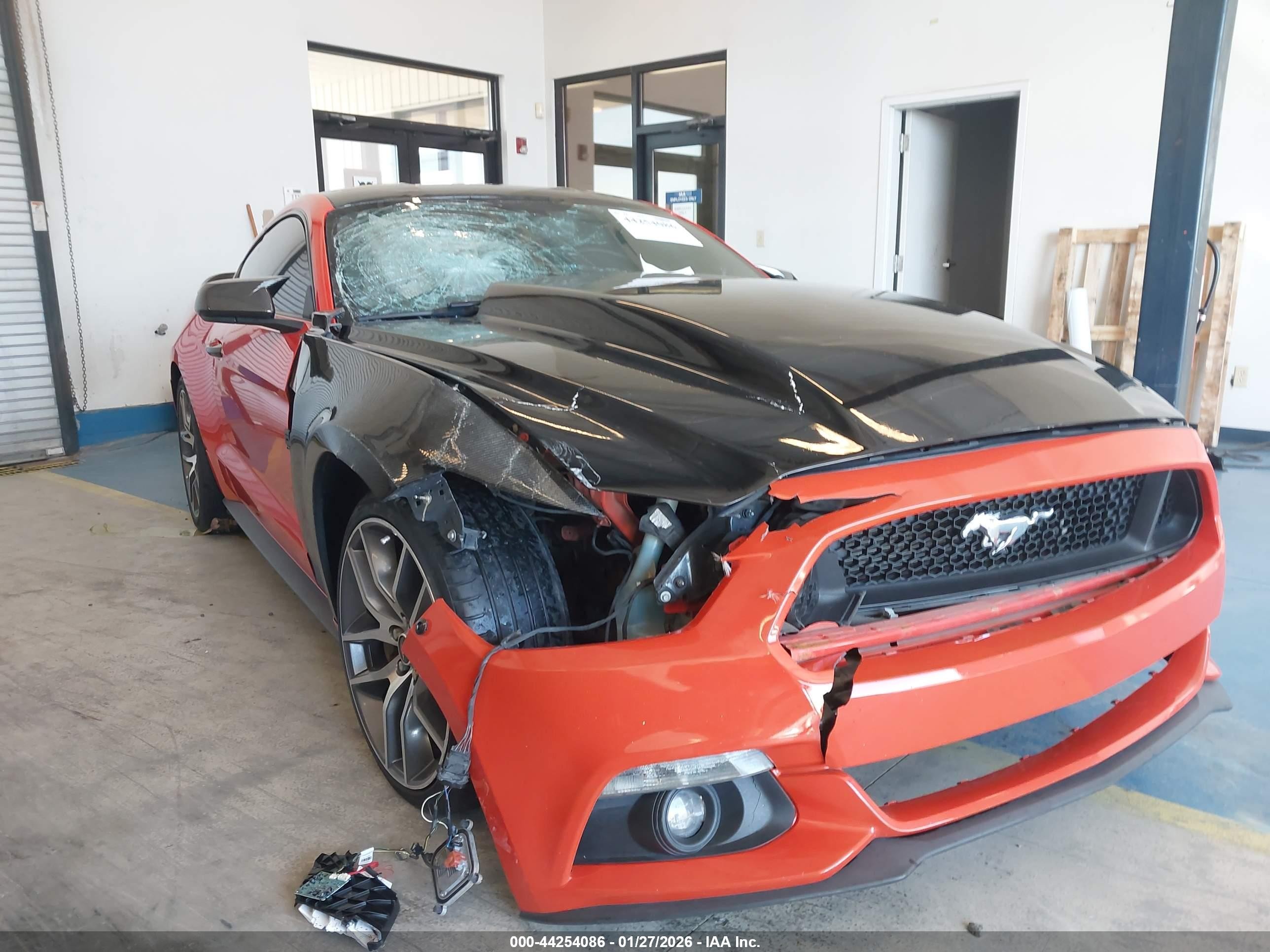 2015 Ford Mustang Gt Premium Orange vin: 1FA6P8CF1F5332020