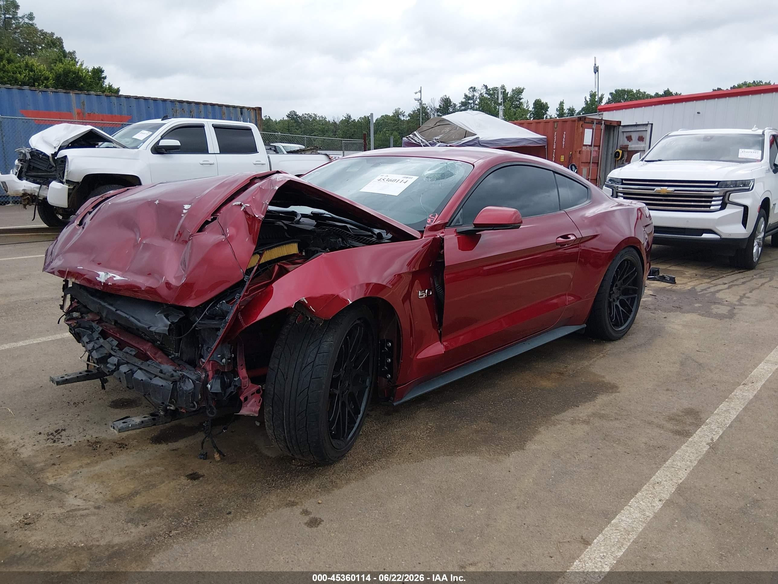 2015 Ford Mustang Gt Premium Burgundy vin: 1FA6P8CF1F5385199