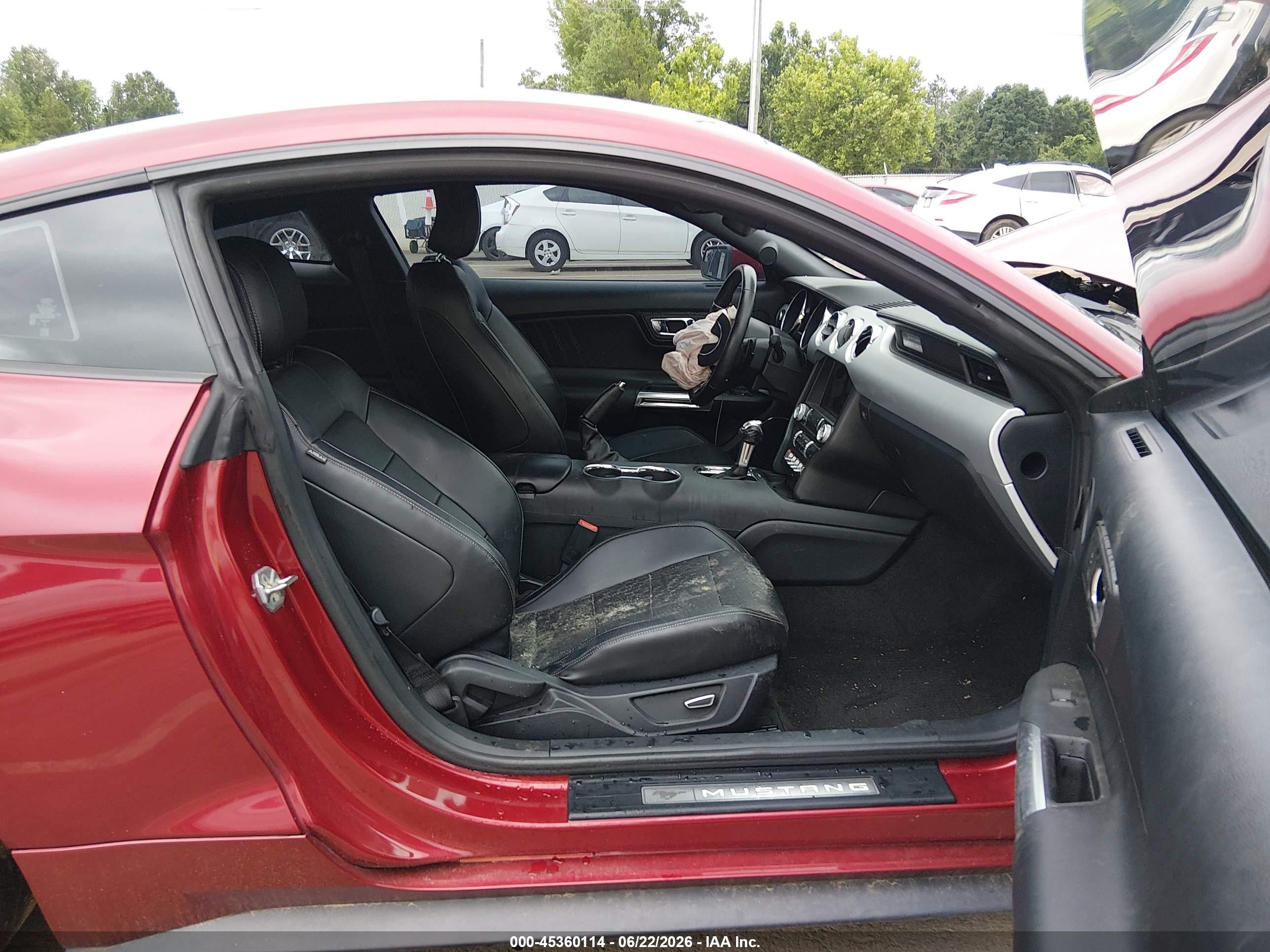 2015 Ford Mustang Gt Premium Burgundy vin: 1FA6P8CF1F5385199