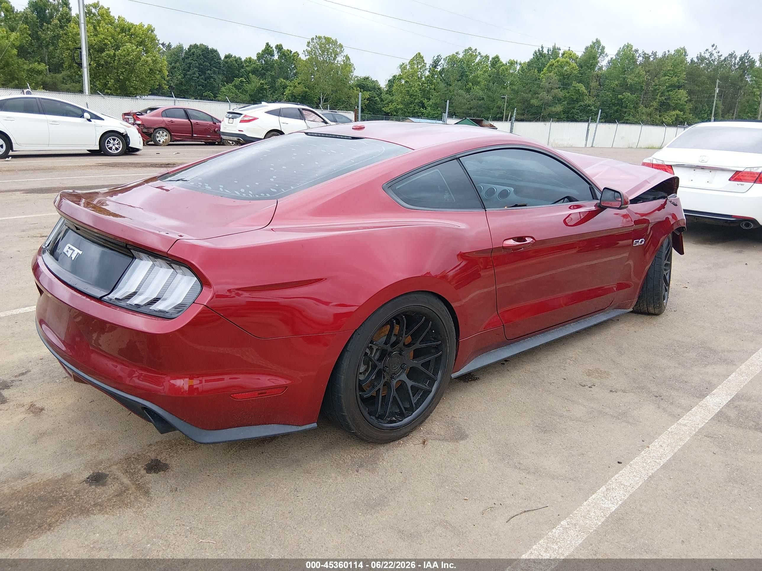 2015 Ford Mustang Gt Premium Burgundy vin: 1FA6P8CF1F5385199