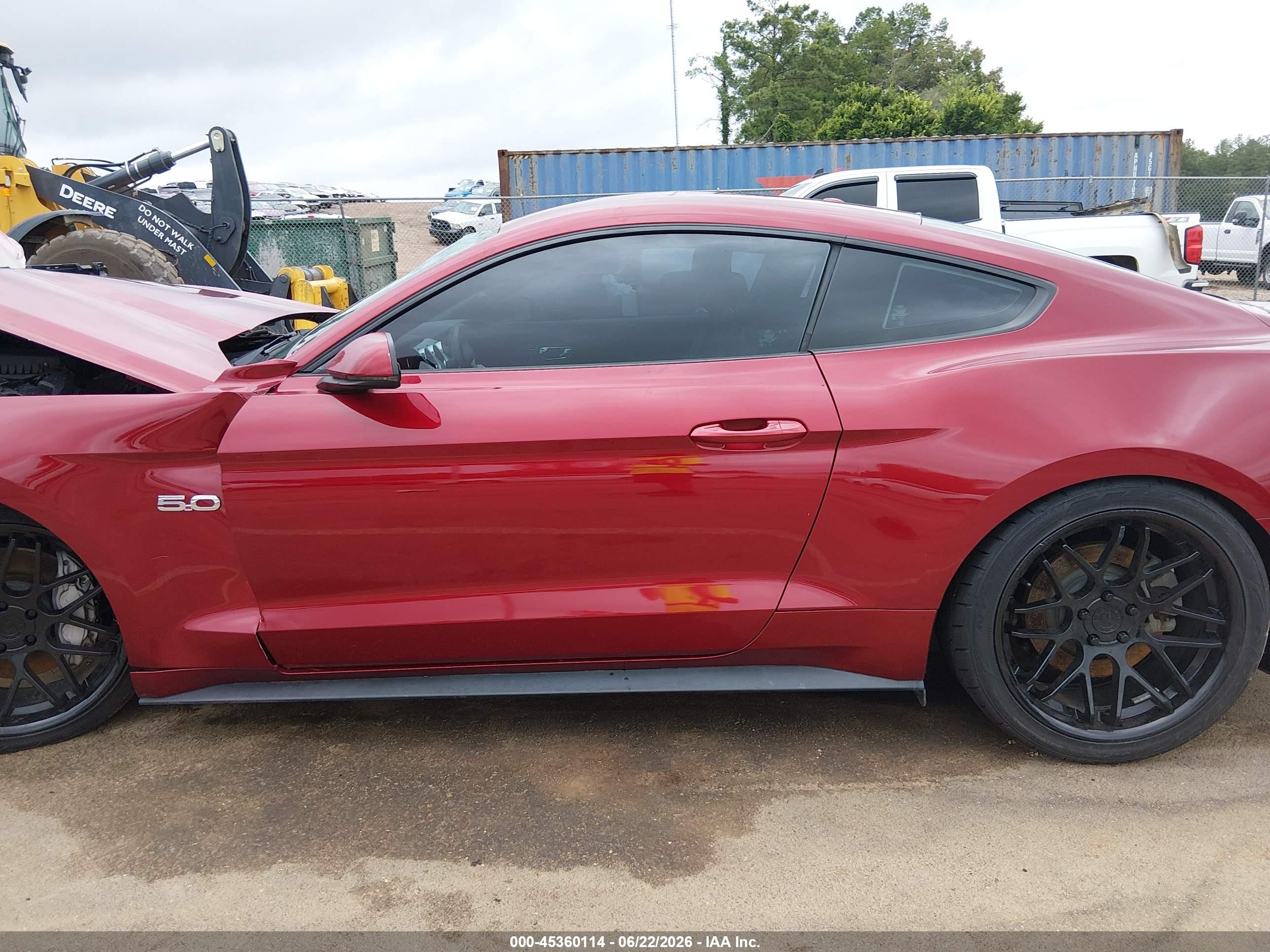 2015 Ford Mustang Gt Premium Burgundy vin: 1FA6P8CF1F5385199