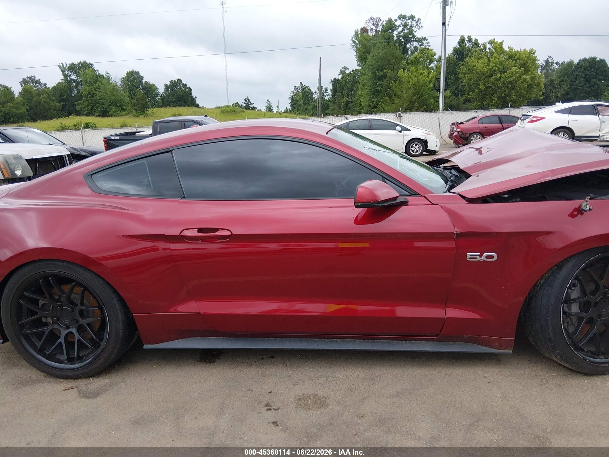 2015 Ford Mustang Gt Premium Burgundy vin: 1FA6P8CF1F5385199