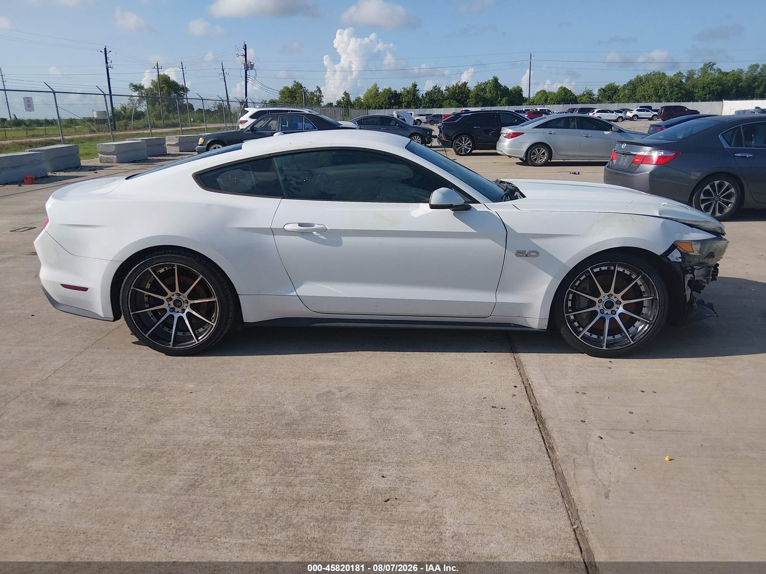 2015 Ford Mustang Gt Premium White vin: 1FA6P8CF1F5393187