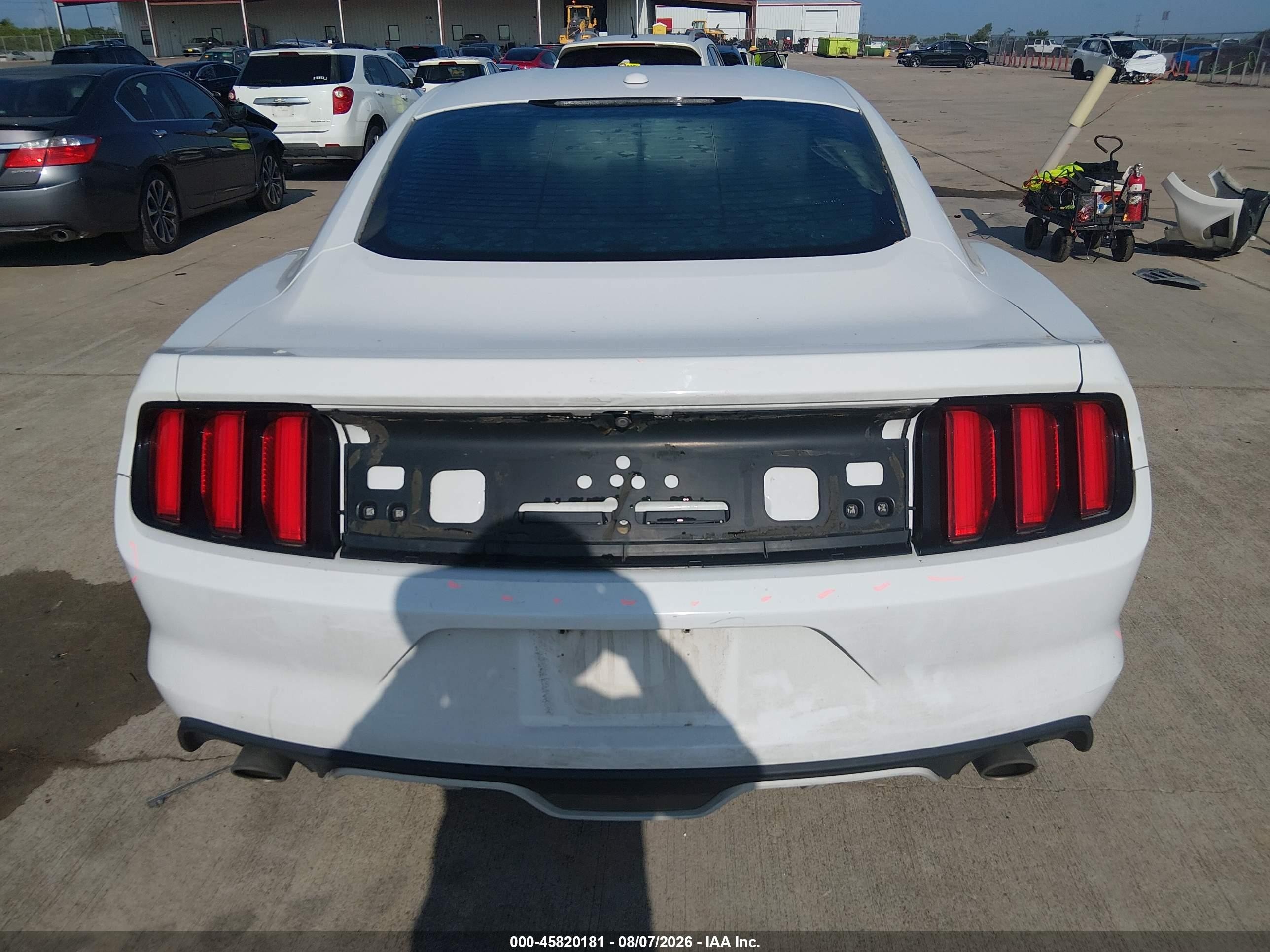 2015 Ford Mustang Gt Premium White vin: 1FA6P8CF1F5393187