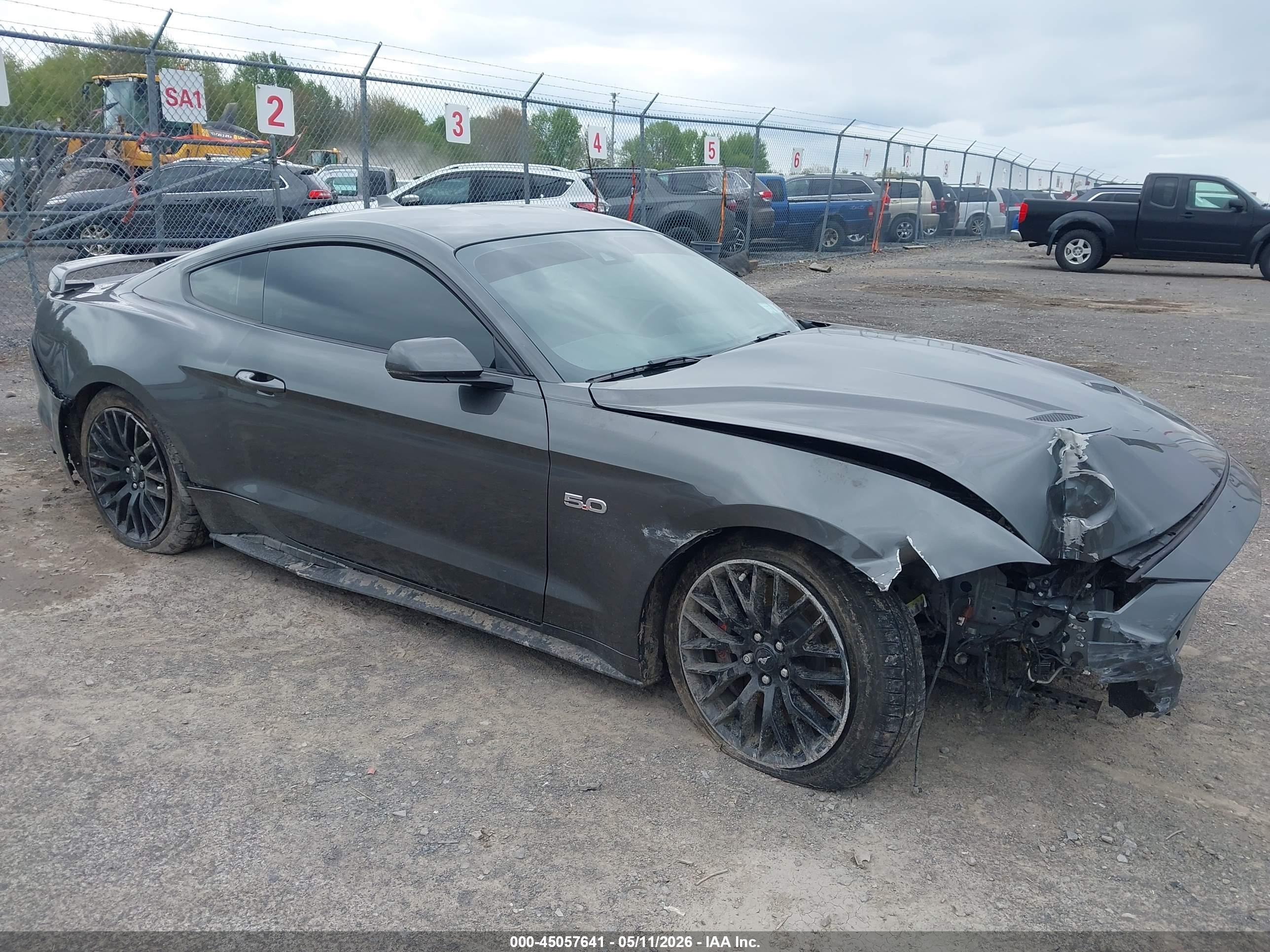 2020 Ford Mustang Gt Premium Fastback Gray vin: 1FA6P8CF1L5172507
