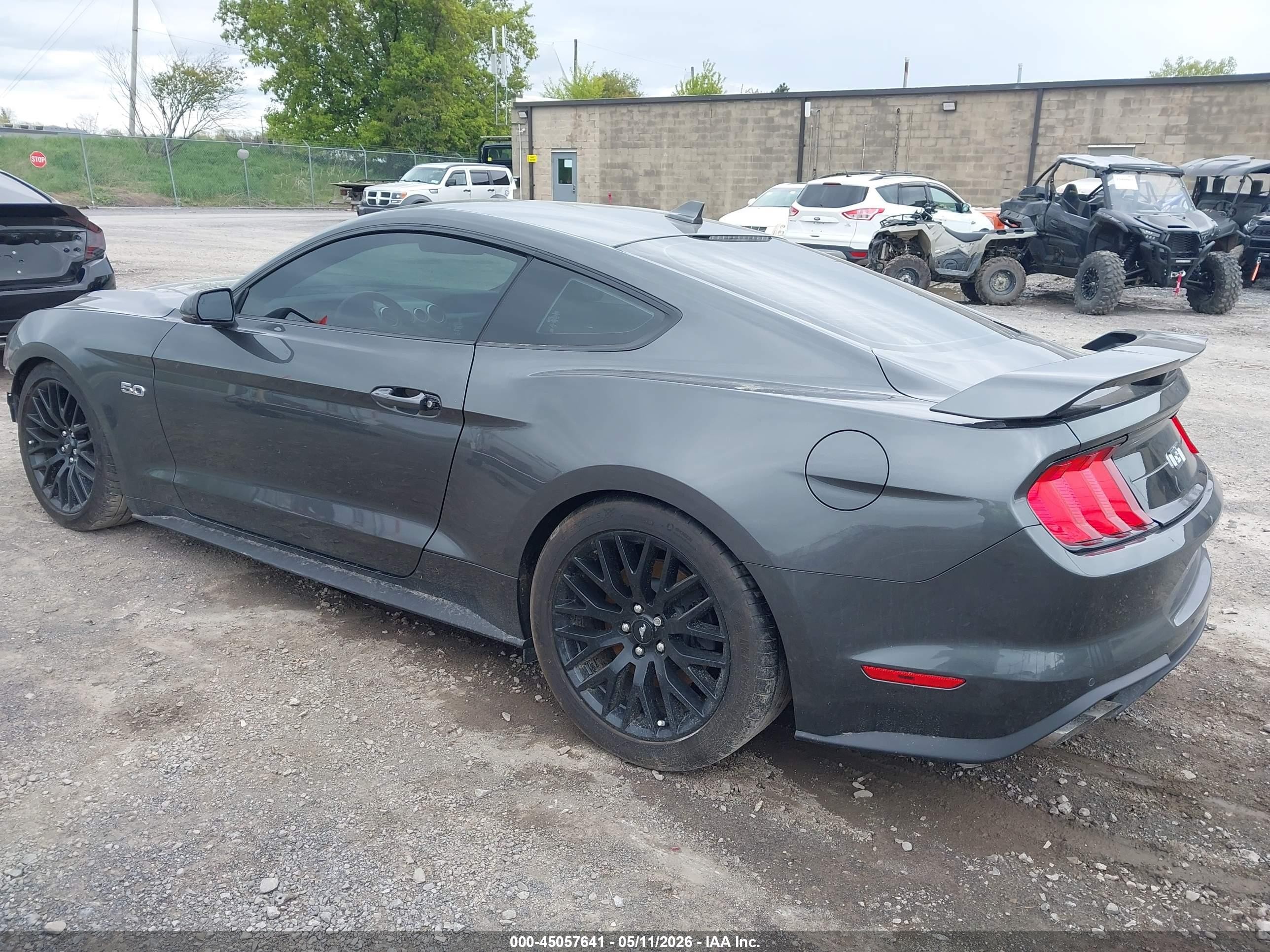 2020 Ford Mustang Gt Premium Fastback Gray vin: 1FA6P8CF1L5172507