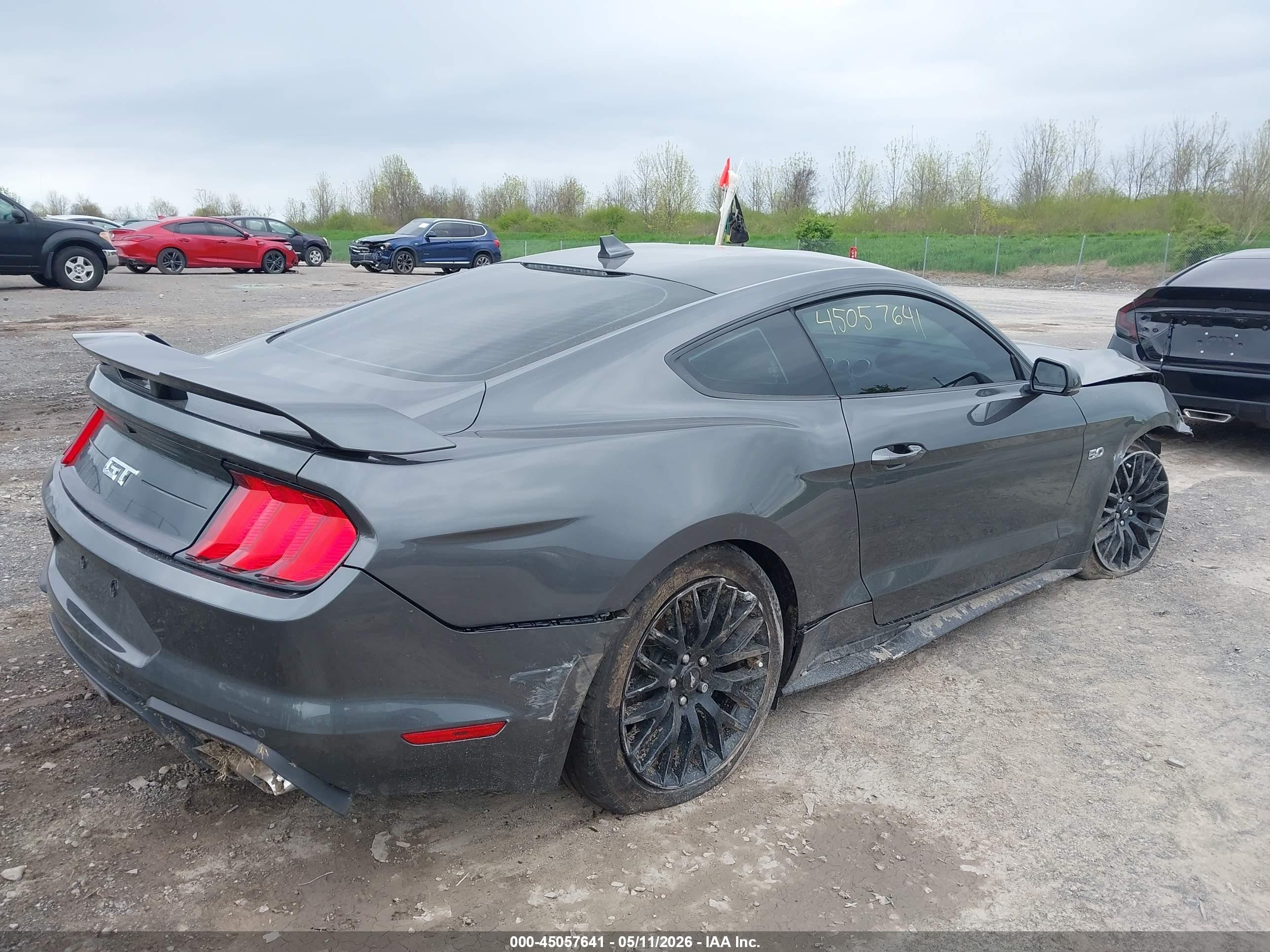 2020 Ford Mustang Gt Premium Fastback Gray vin: 1FA6P8CF1L5172507