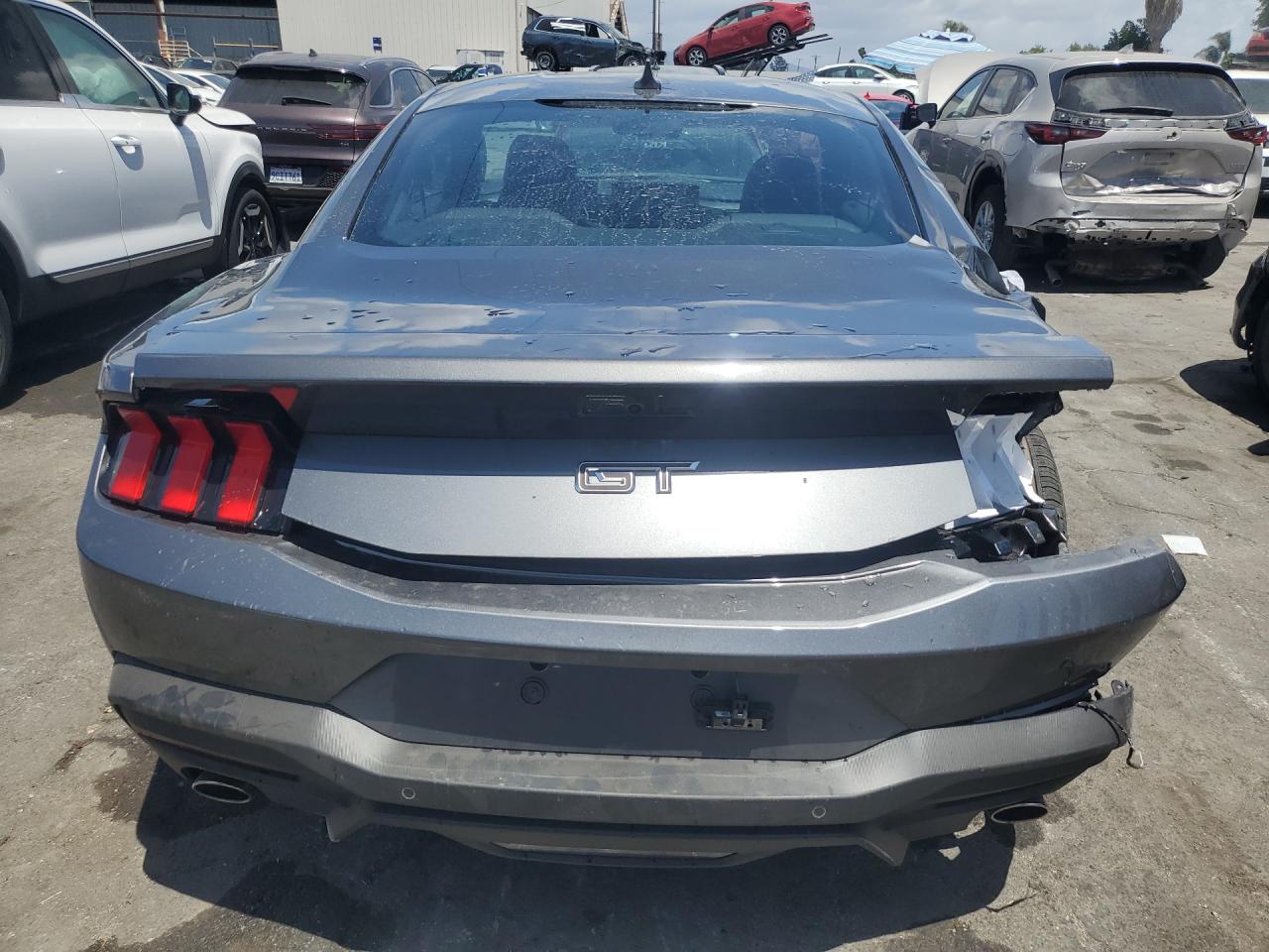 2026 Ford Mustang Gt Gray vin: 1FA6P8CF1T5407729 Damage: Rear Bumper, Broken, Replacement Required