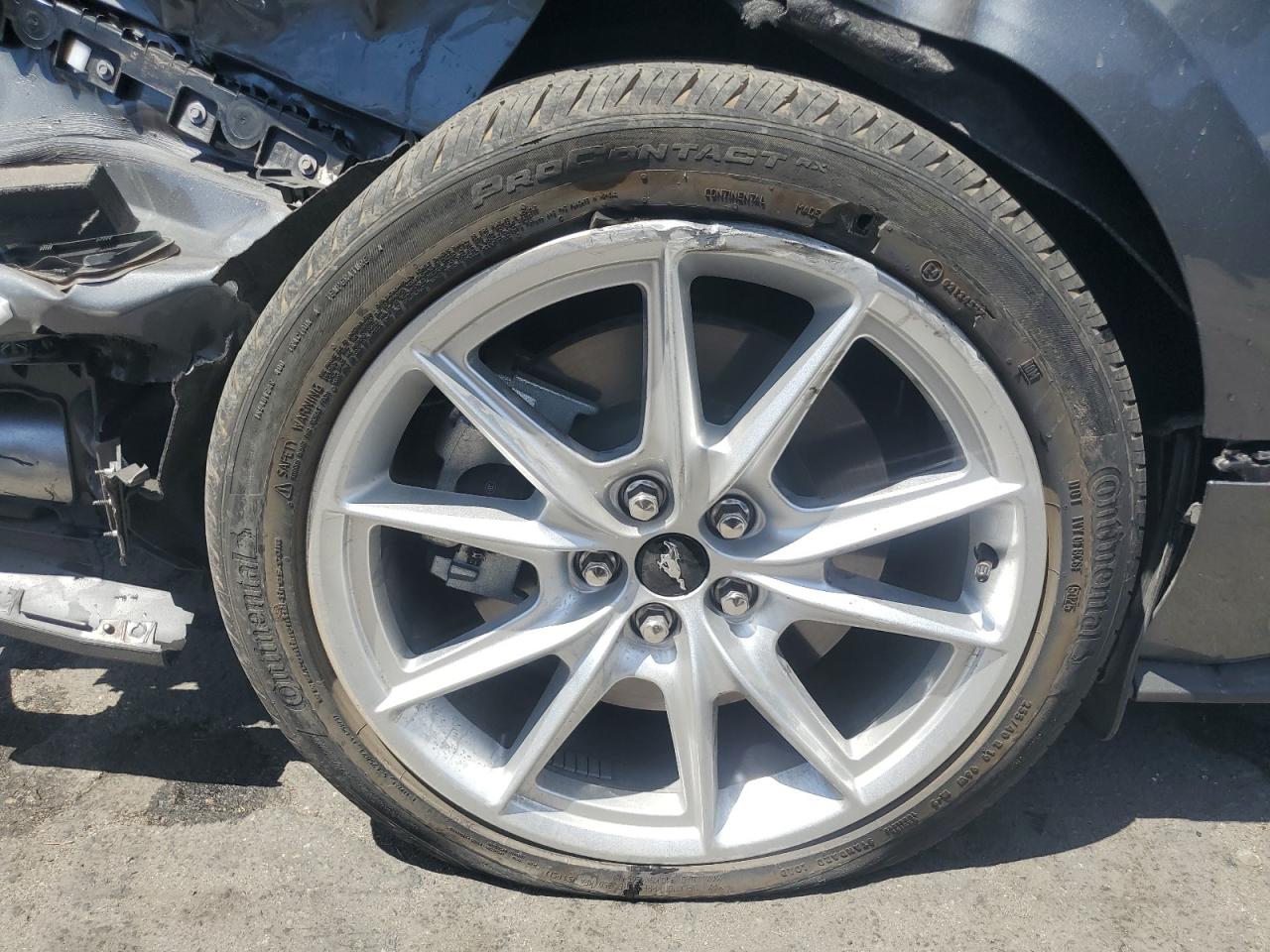 2026 Ford Mustang Gt Gray vin: 1FA6P8CF1T5407729 Damage: Right Rear Wheel, Bent, Replacement Required