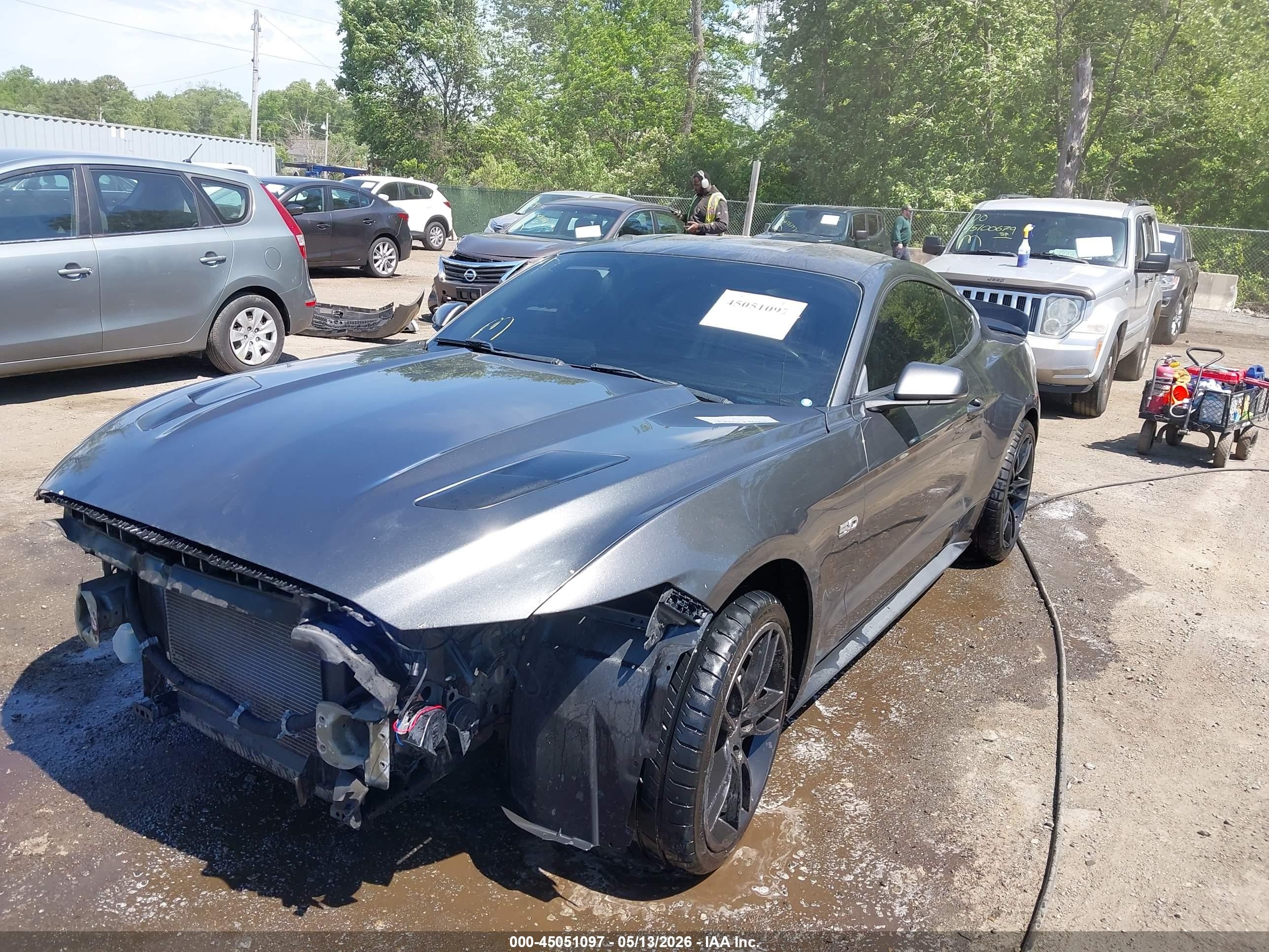 2015 Ford Mustang Gt Premium Gray vin: 1FA6P8CF2F5299500