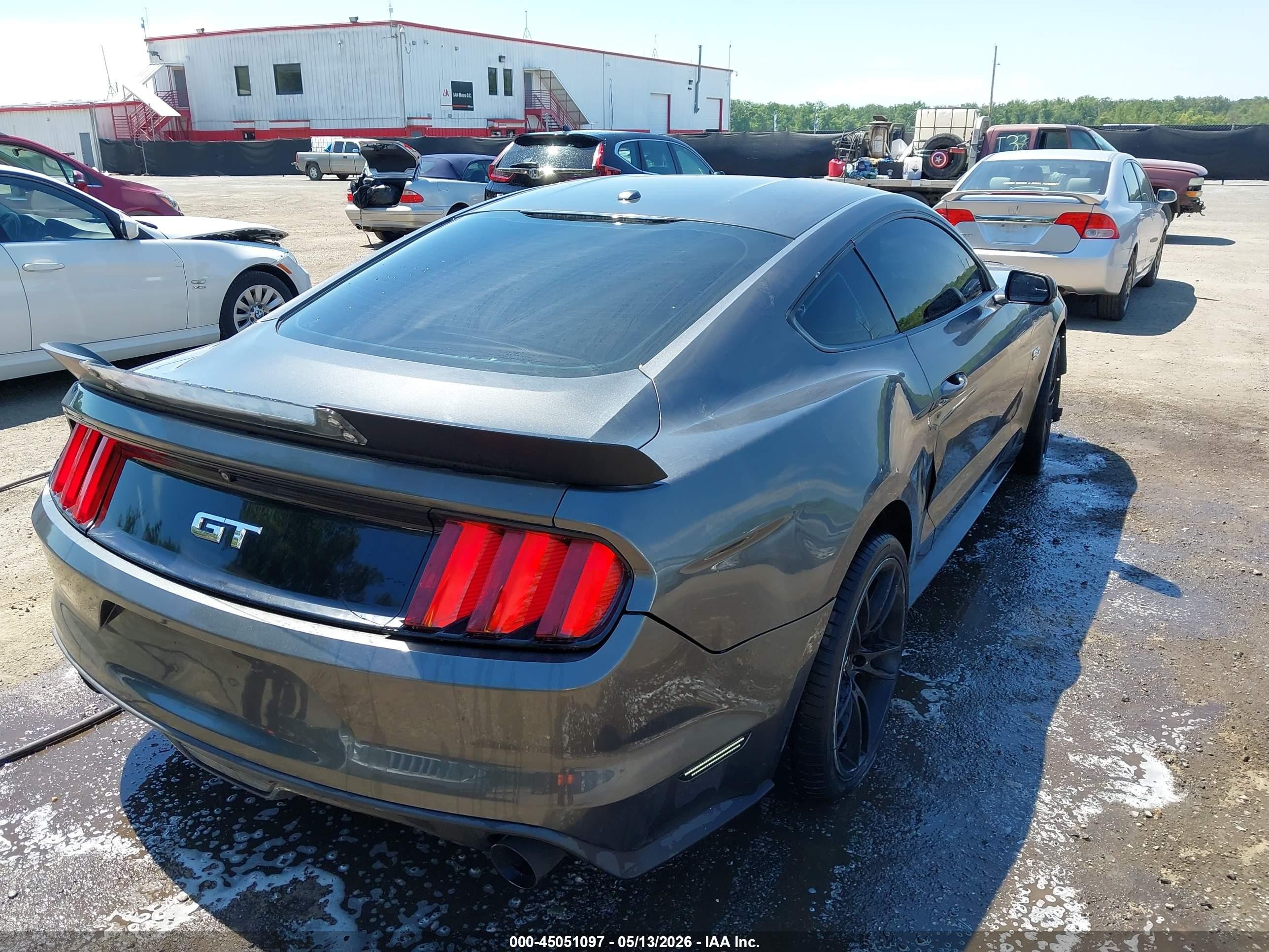 2015 Ford Mustang Gt Premium Gray vin: 1FA6P8CF2F5299500