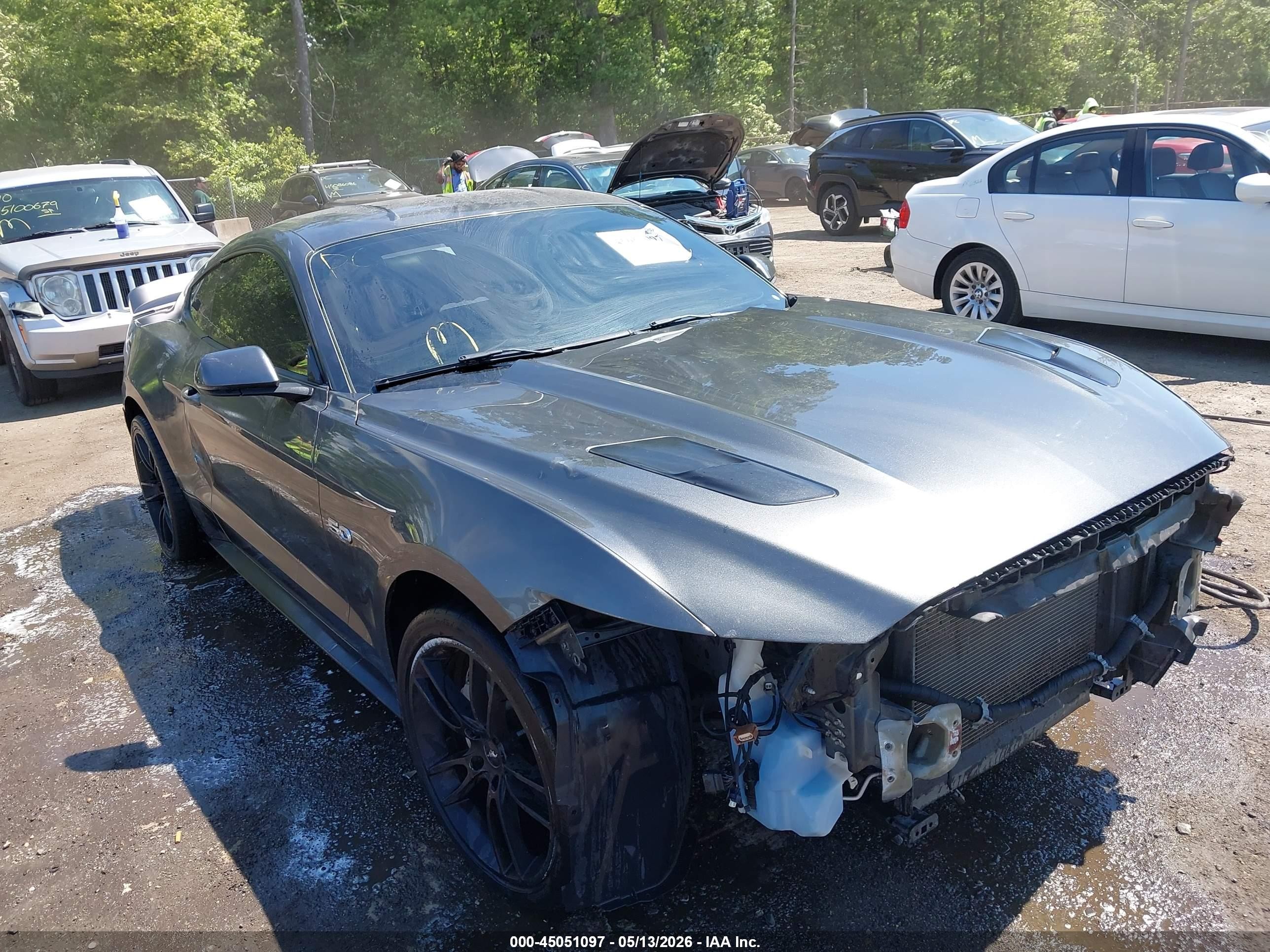 2015 Ford Mustang Gt Premium Gray vin: 1FA6P8CF2F5299500