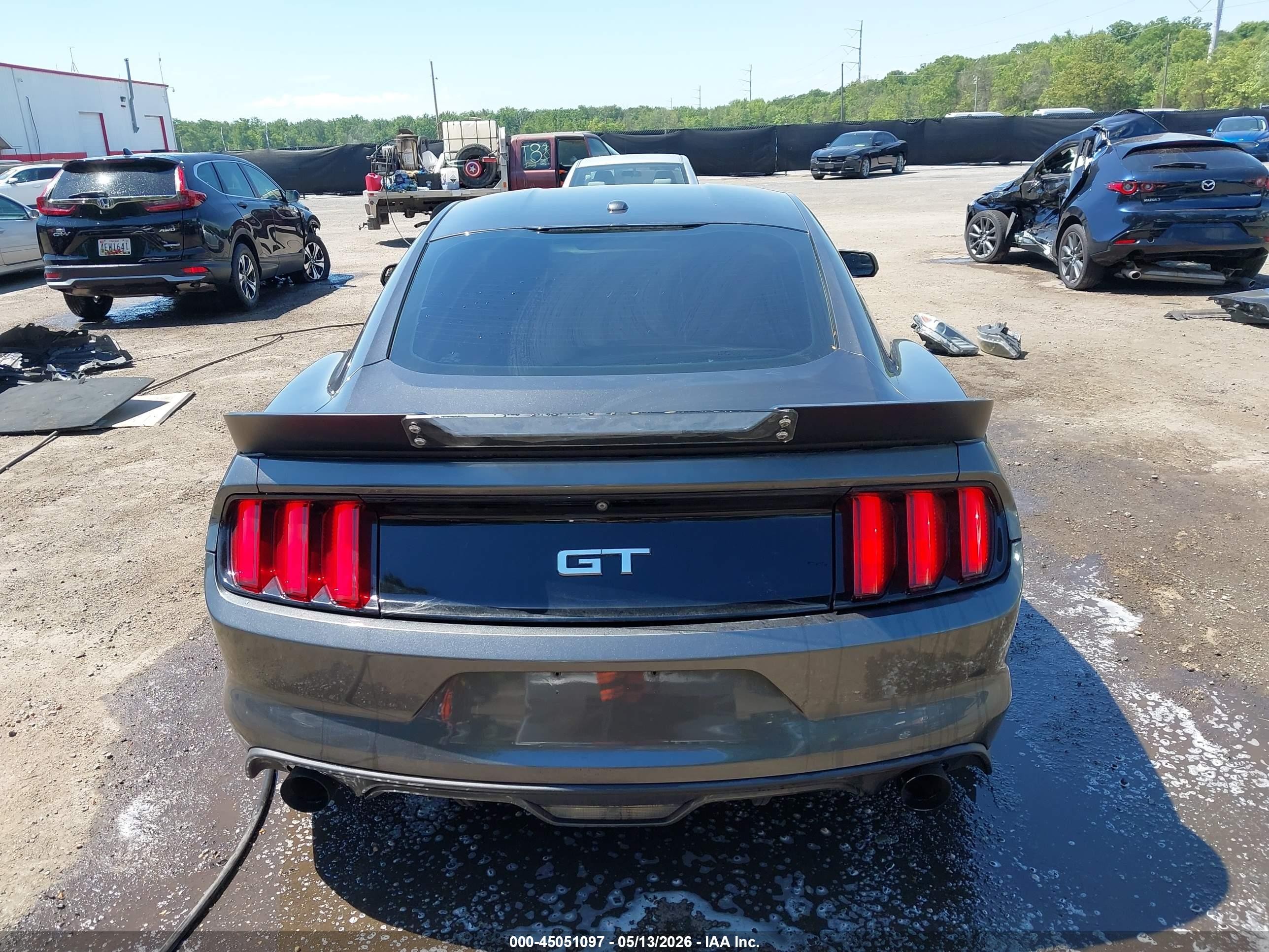 2015 Ford Mustang Gt Premium Gray vin: 1FA6P8CF2F5299500