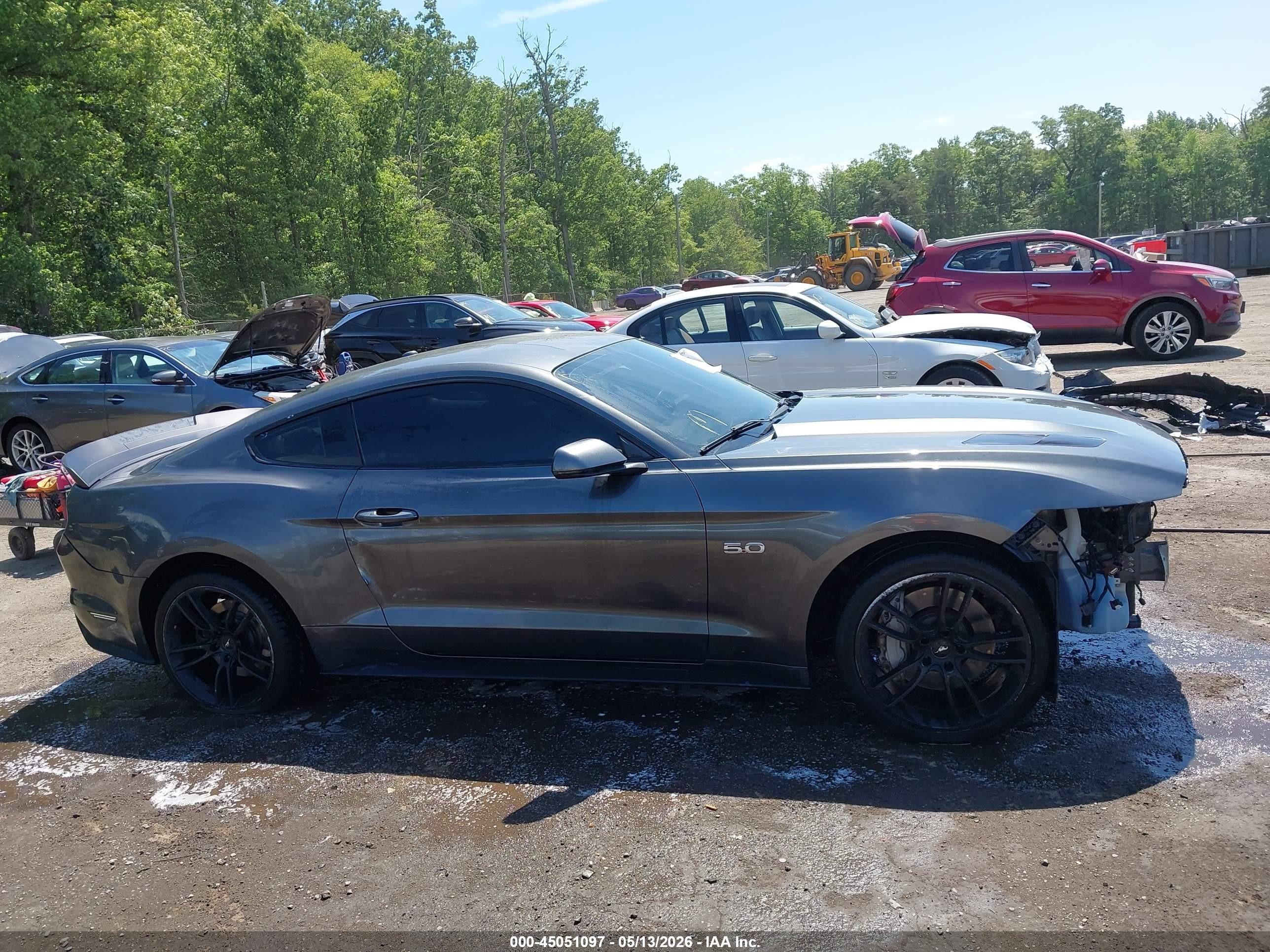 2015 Ford Mustang Gt Premium Gray vin: 1FA6P8CF2F5299500