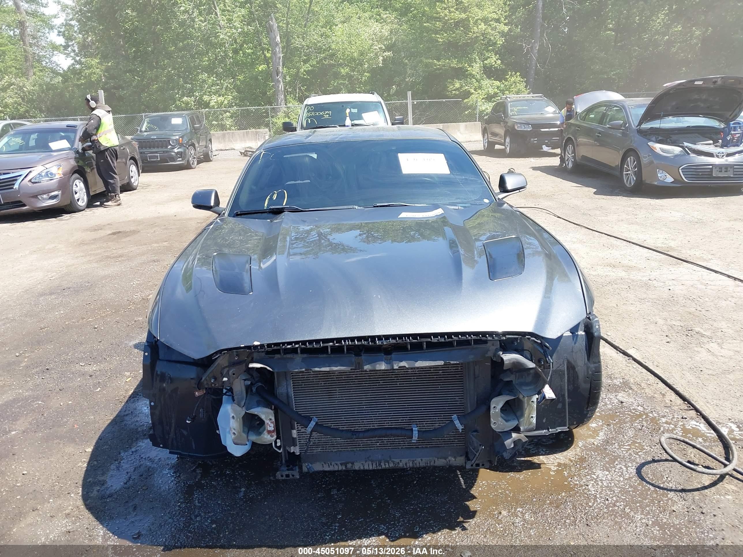 2015 Ford Mustang Gt Premium Gray vin: 1FA6P8CF2F5299500