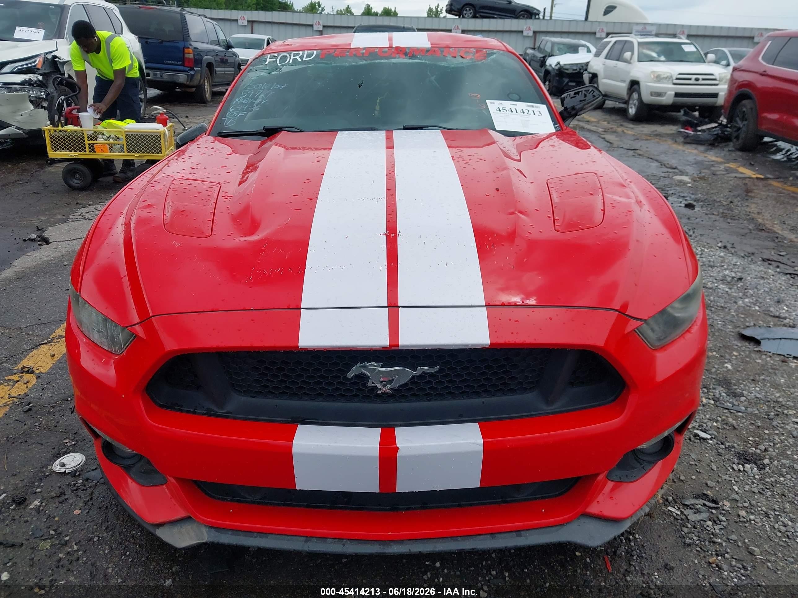 2015 Ford Mustang Gt Premium Red vin: 1FA6P8CF2F5299593