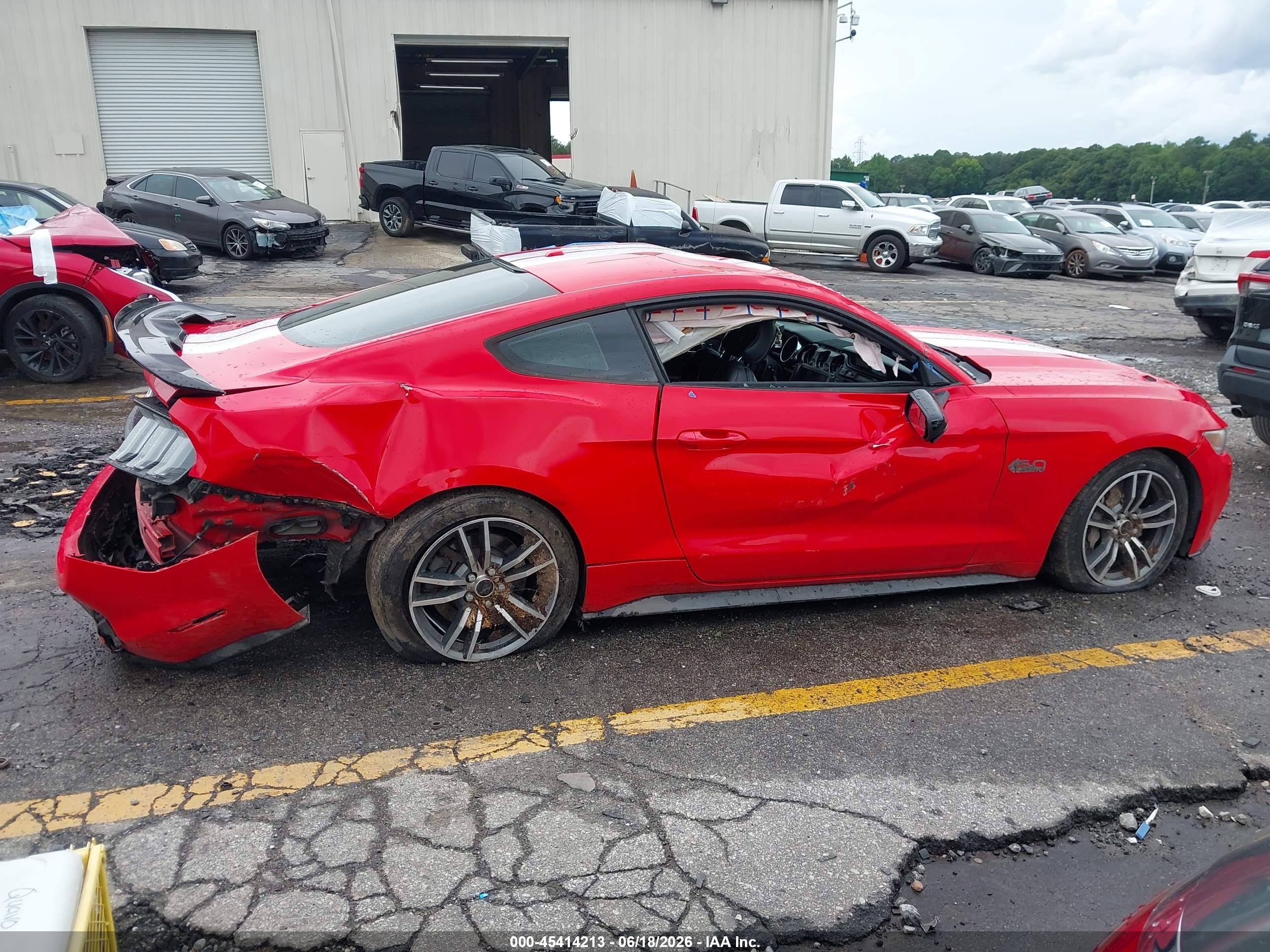 2015 Ford Mustang Gt Premium Red vin: 1FA6P8CF2F5299593