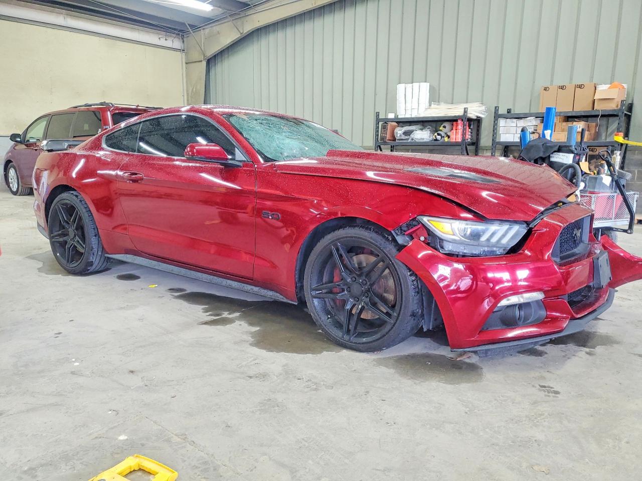 2015 Ford Mustang Gt Red vin: 1FA6P8CF2F5312889